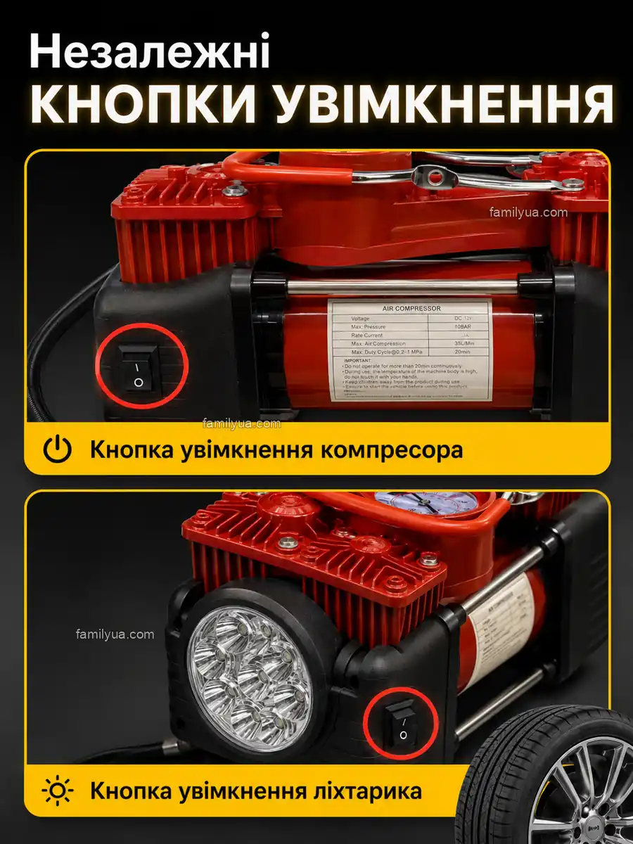 Порівняння компресора з іншими компресорами