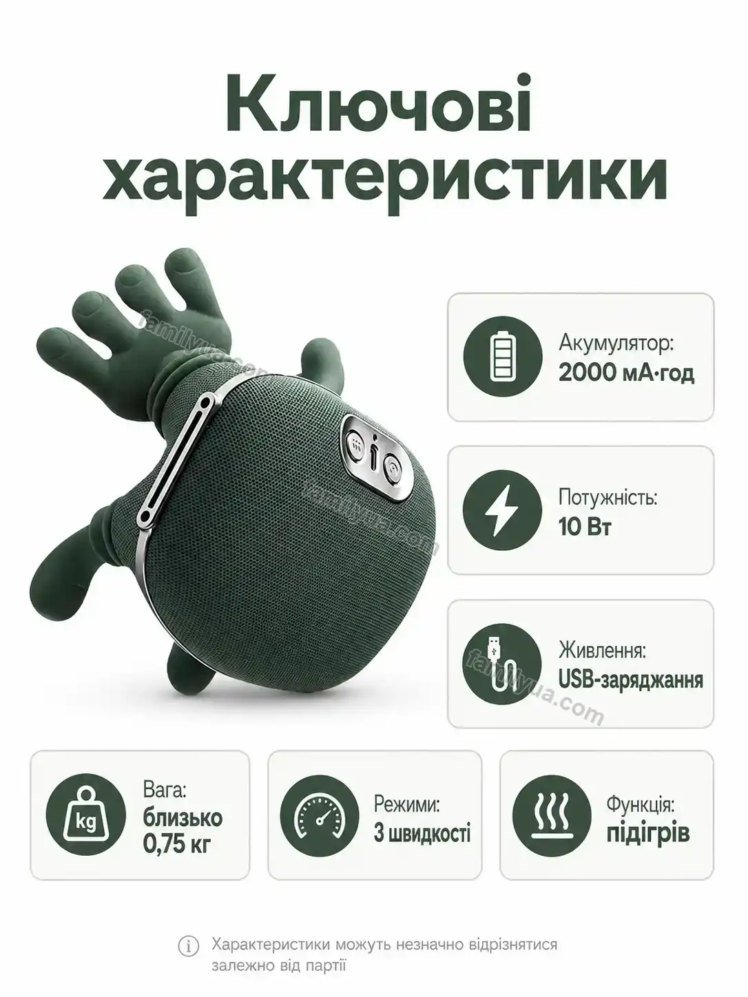 💆 Масажер Vira Plus Bright - деталі