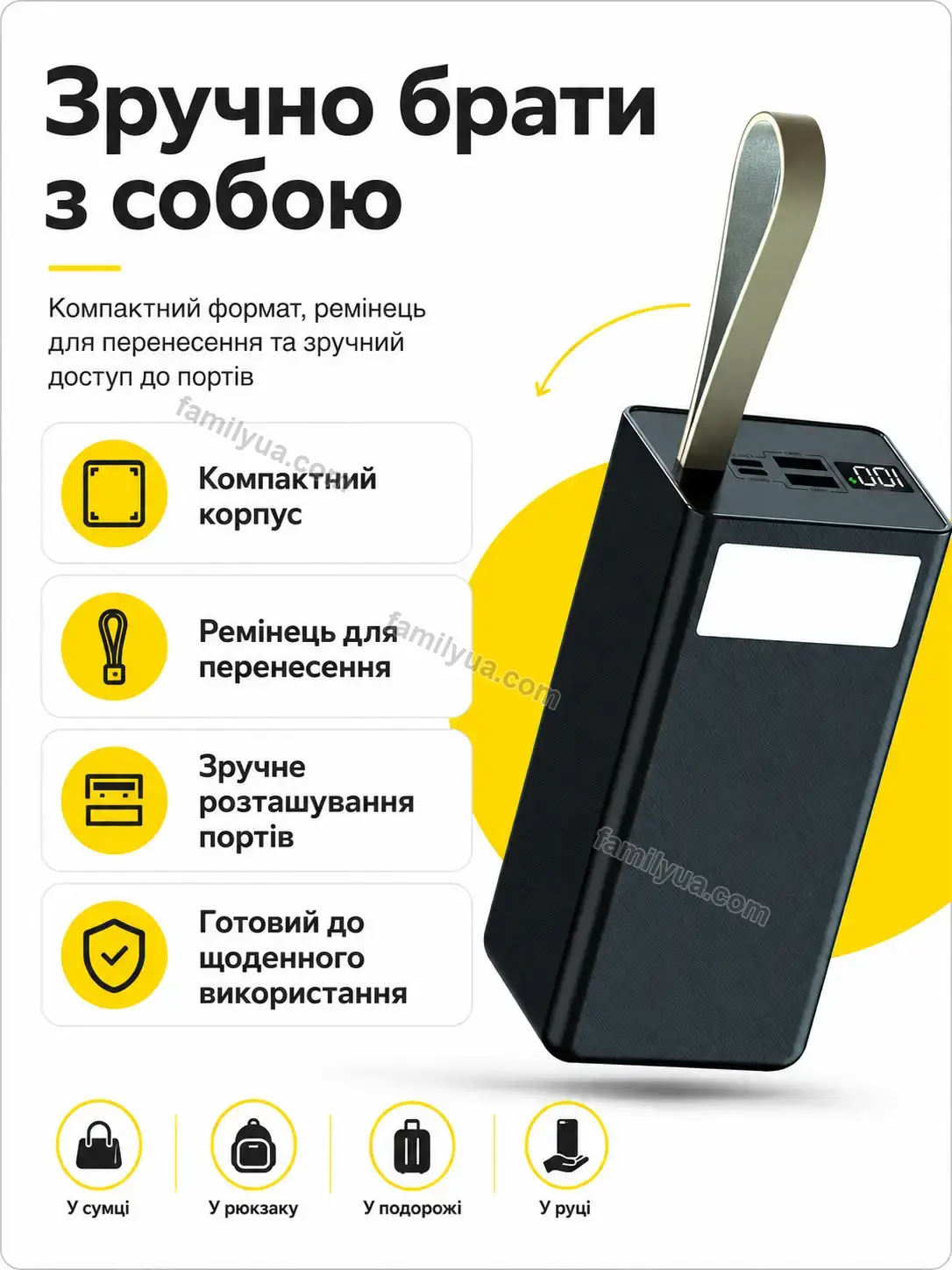 ✨ Повербанк Comfy Wave Bright