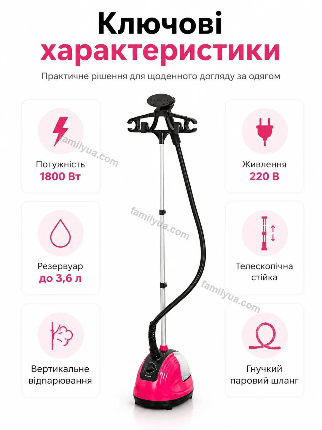 ✨ Відпарювач Mriya Lite Bright - деталі
