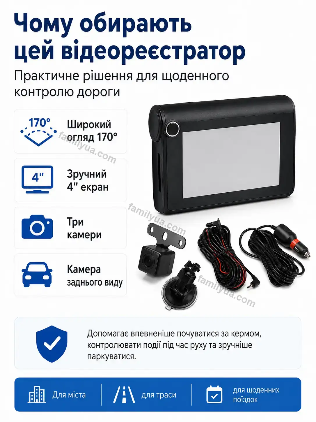🚗 Автомобільний відеореєстратор Sonia Fresh Urban - фото