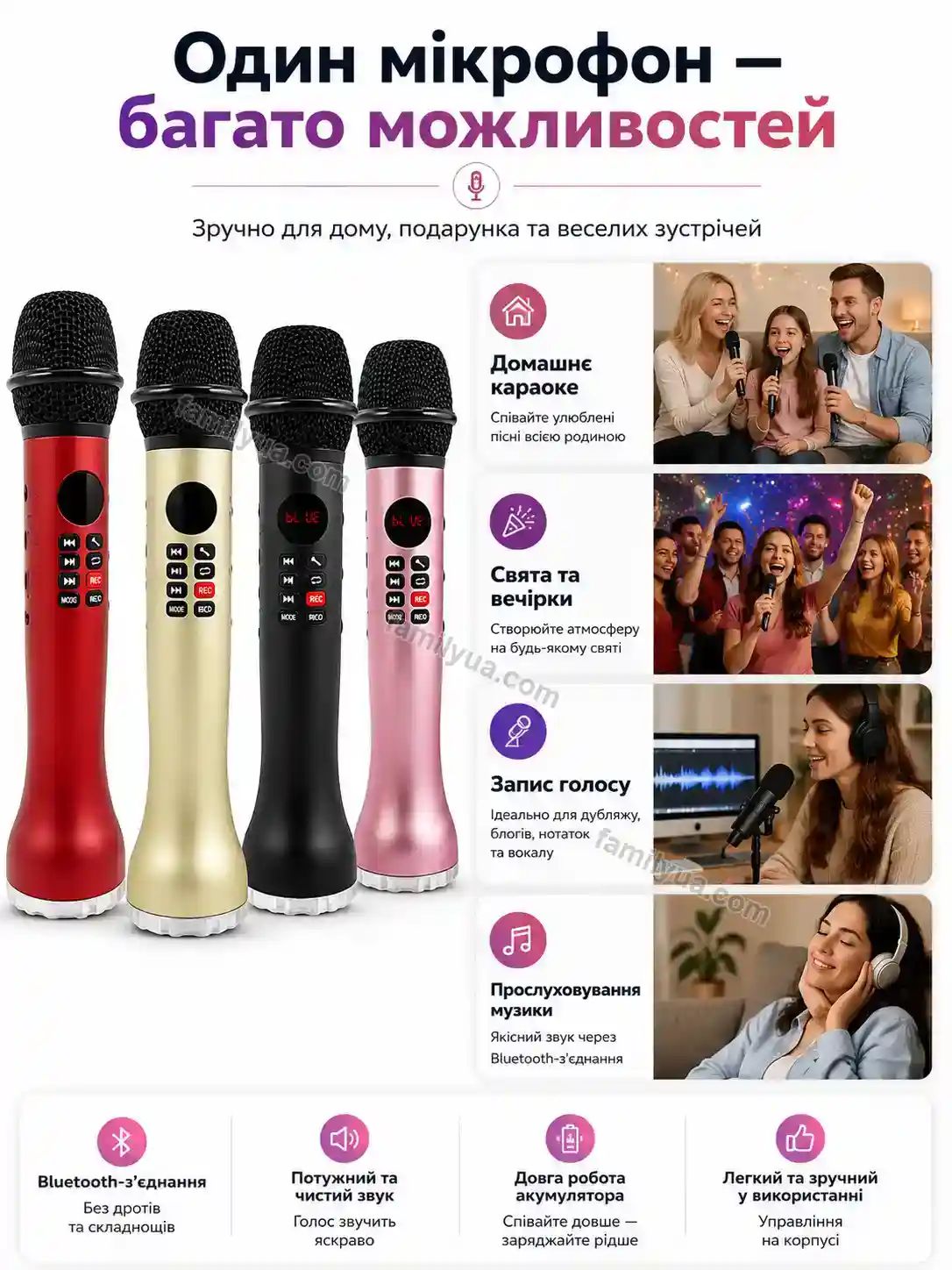 ✨ Мікрофон Svitlo Mini Soft - деталі