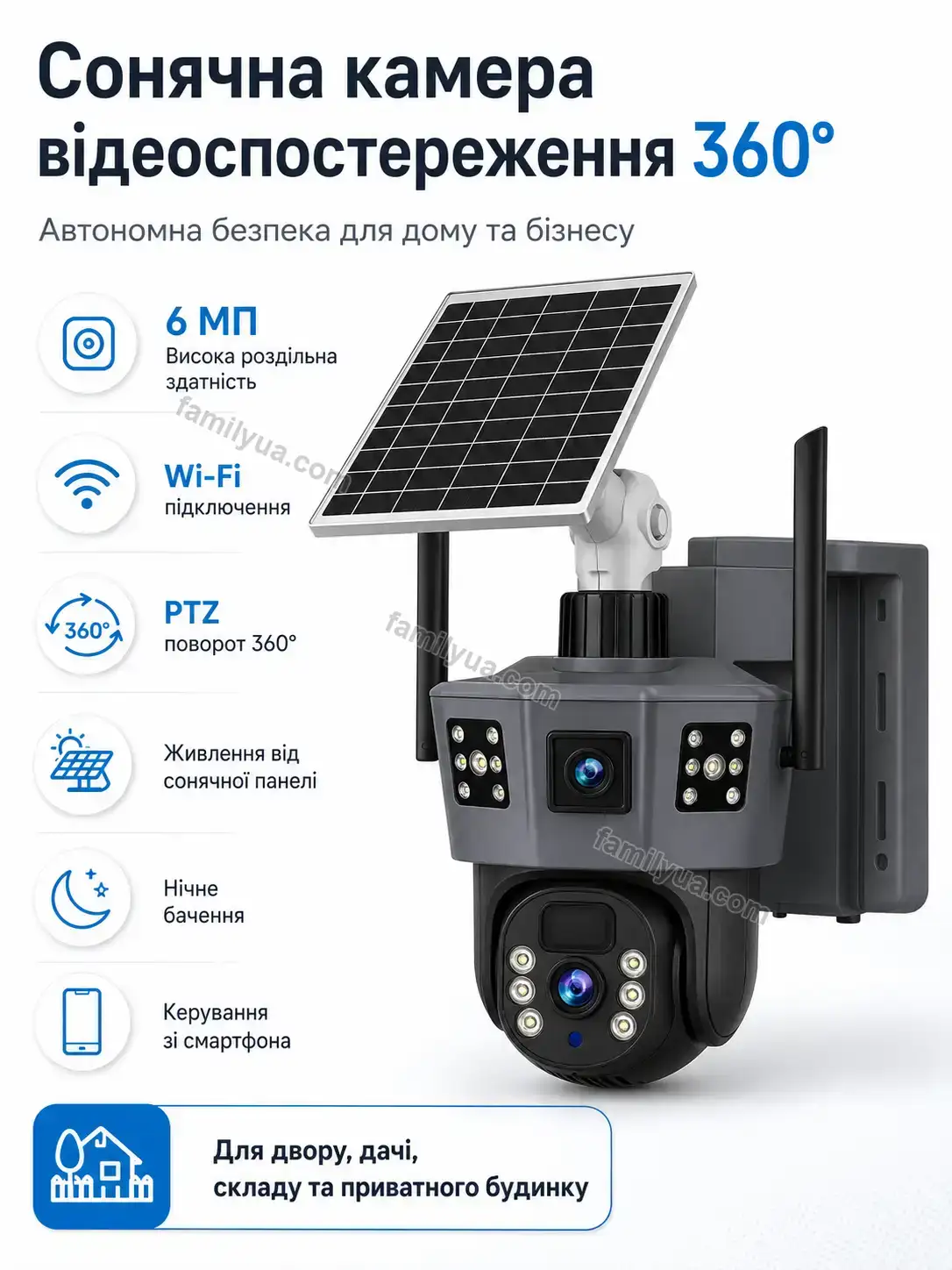 Камера відеоспостереження сонячна Dobra Mini Calm