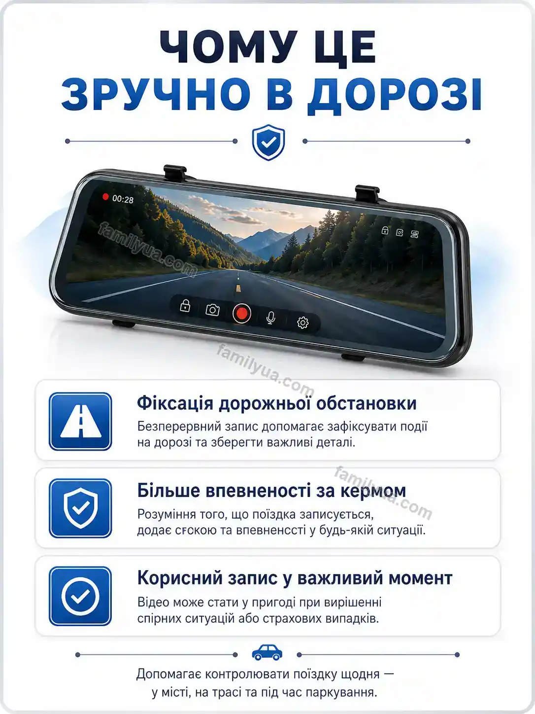 🚗 Автомобільний відеореєстратор Ruta Fresh Calm - деталі