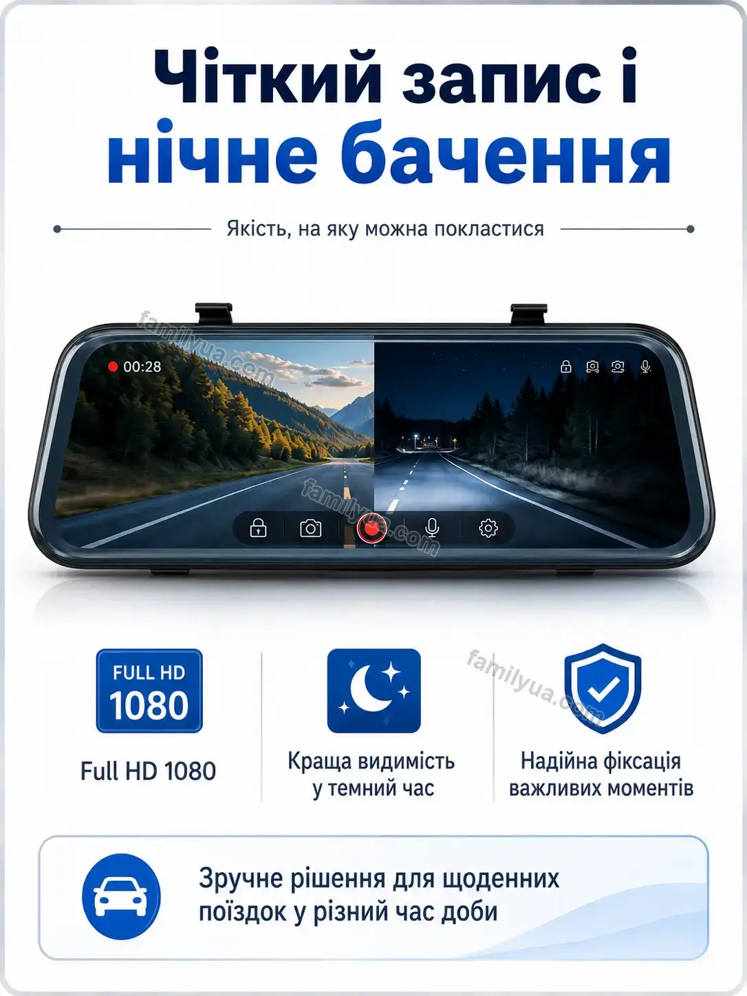 🚗 Автомобільний відеореєстратор Ruta Fresh Calm - використання