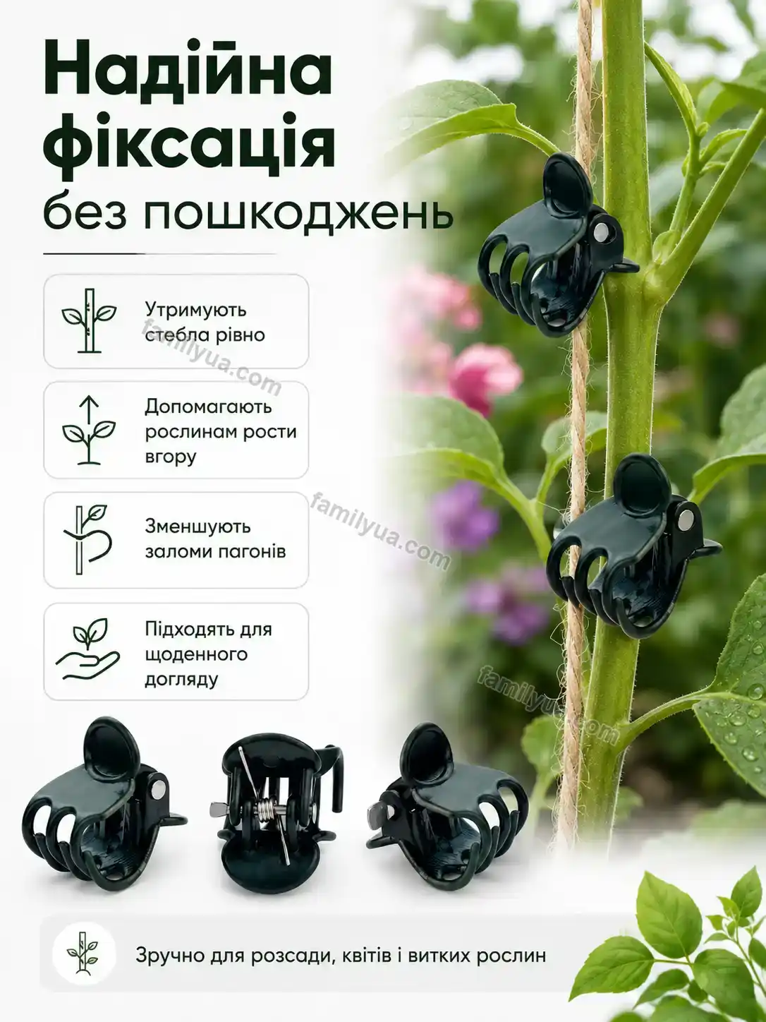 ✨ Крабик крепление для растений Ruta Go Bright