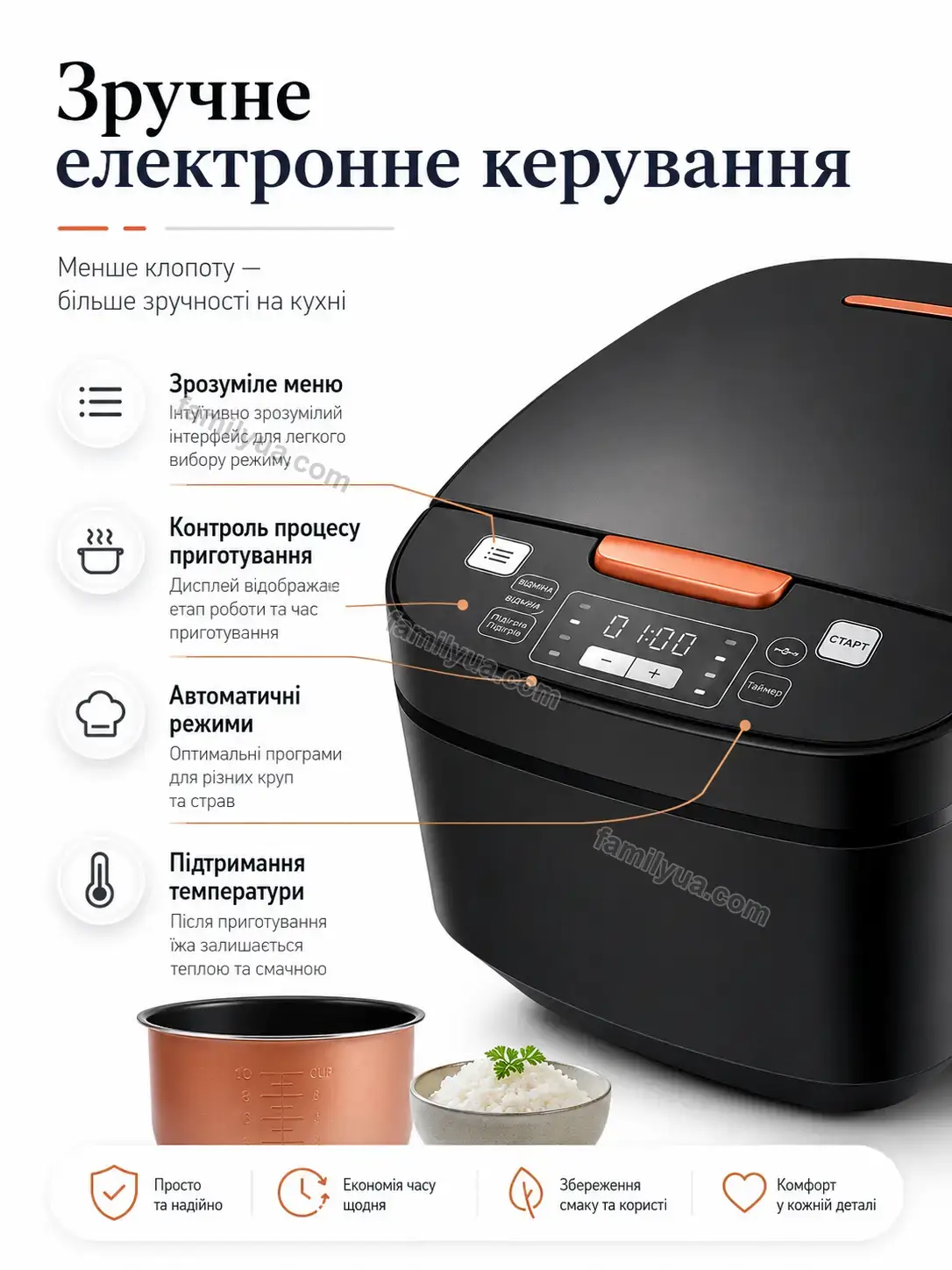 ✨ Рисоварка Vira Home Calm - деталі