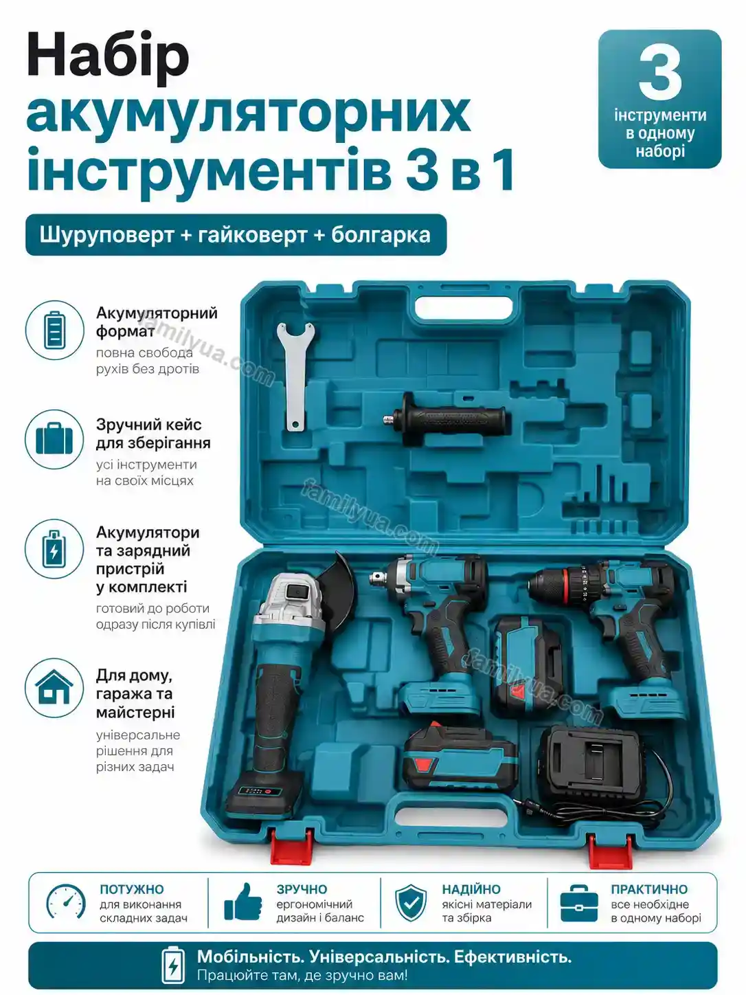 Набір акумуляторних інструментів Vira Fresh Calm