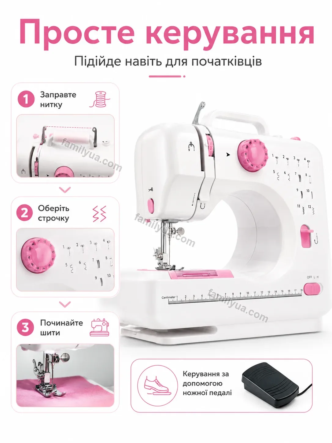 💵 Швейная машинка Svitlo Mini Bright - використання