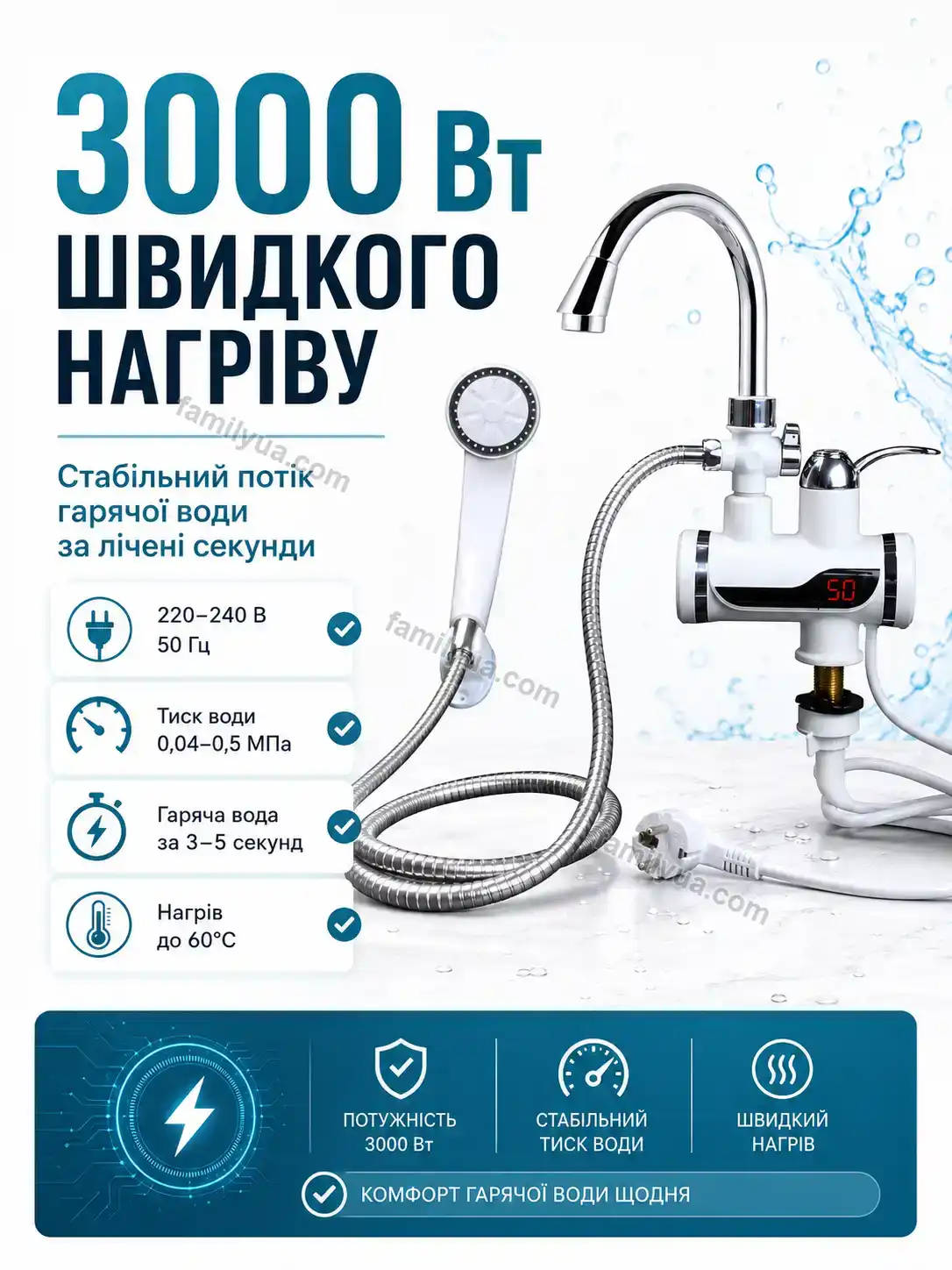 ✨ Водонагрівач Svitlo Home Soft - фото