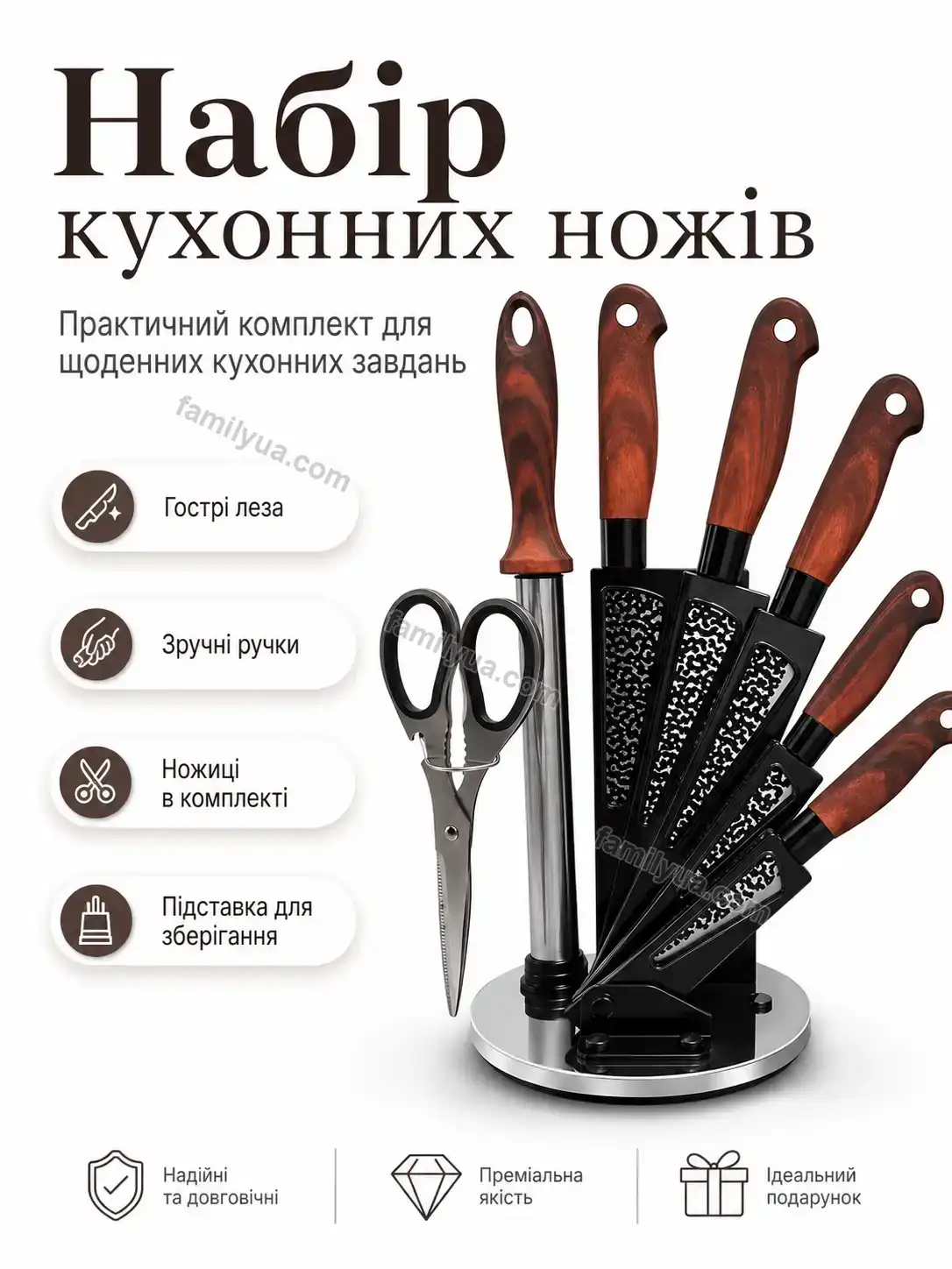 ✨ Набір ножів Joyvia Care Bright