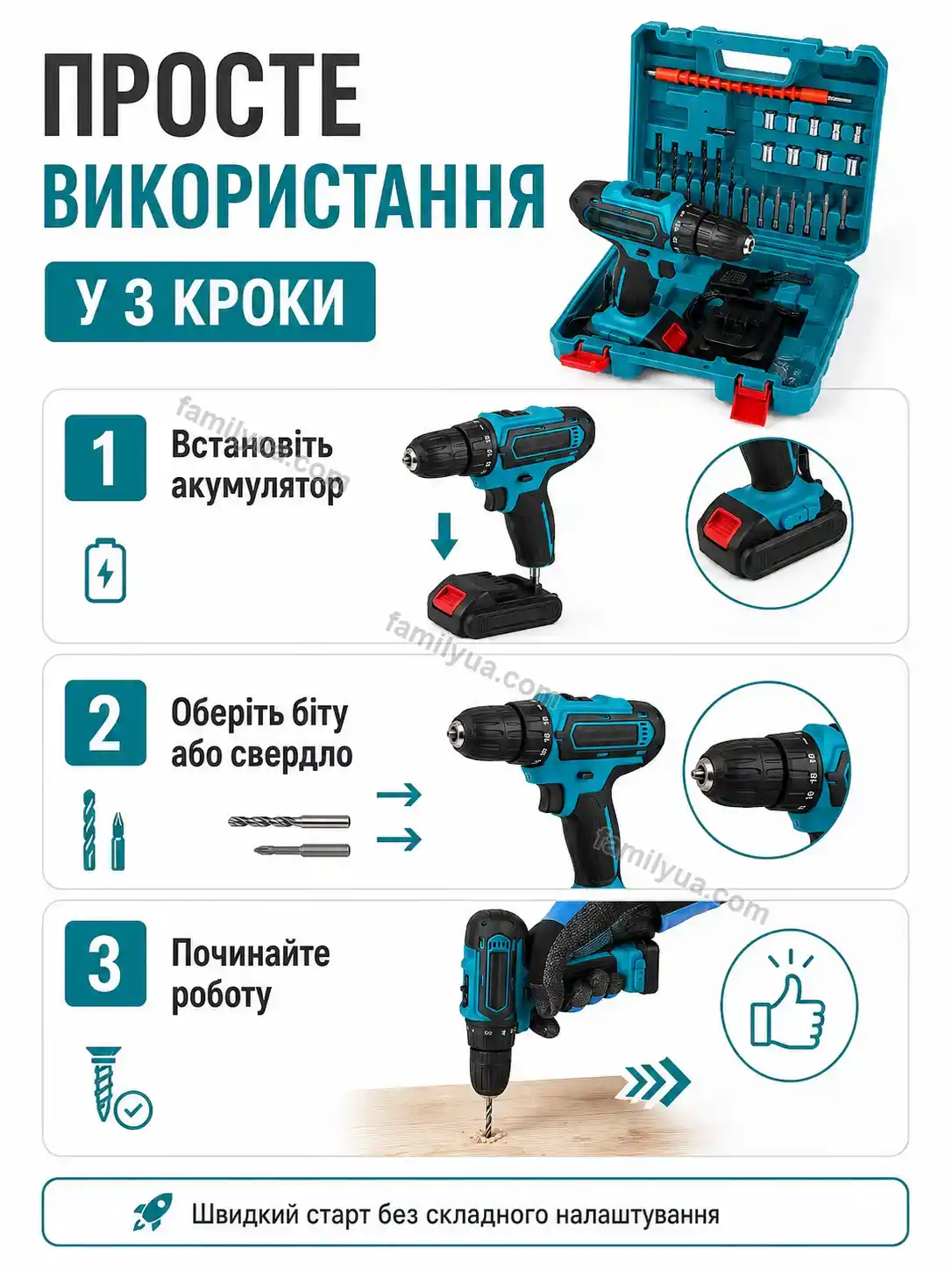 🔧 Набір інструментів Zorya Home Bright - фото