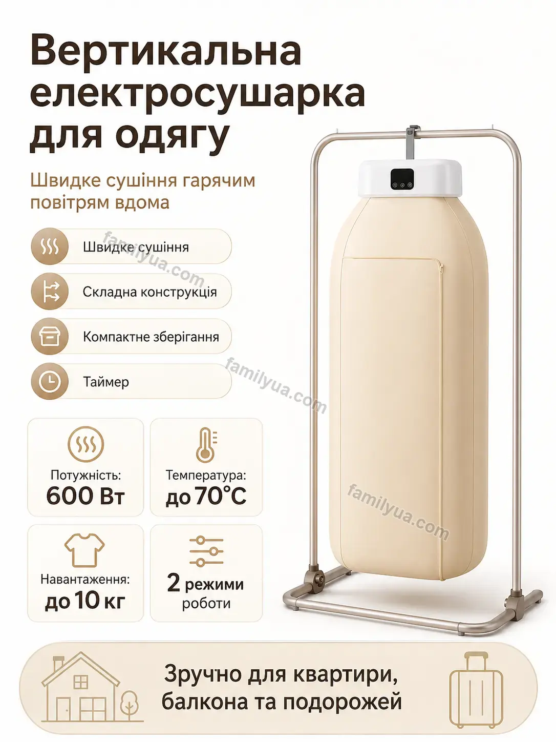 ✨ Сушарка для білизни Olli Fresh Urban