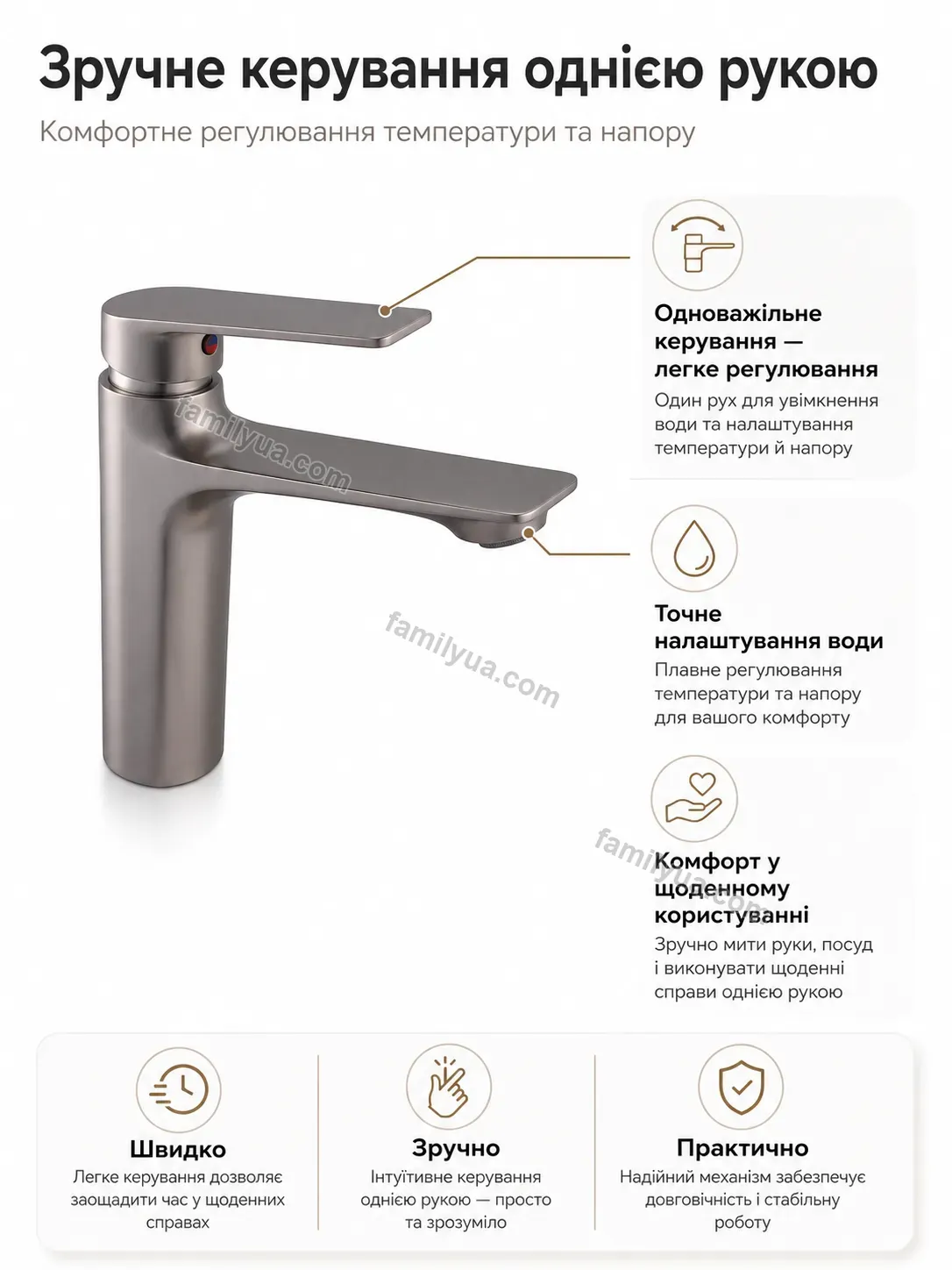 ✨ Смель для раковины однорычажный Dobra Easy Soft - фото