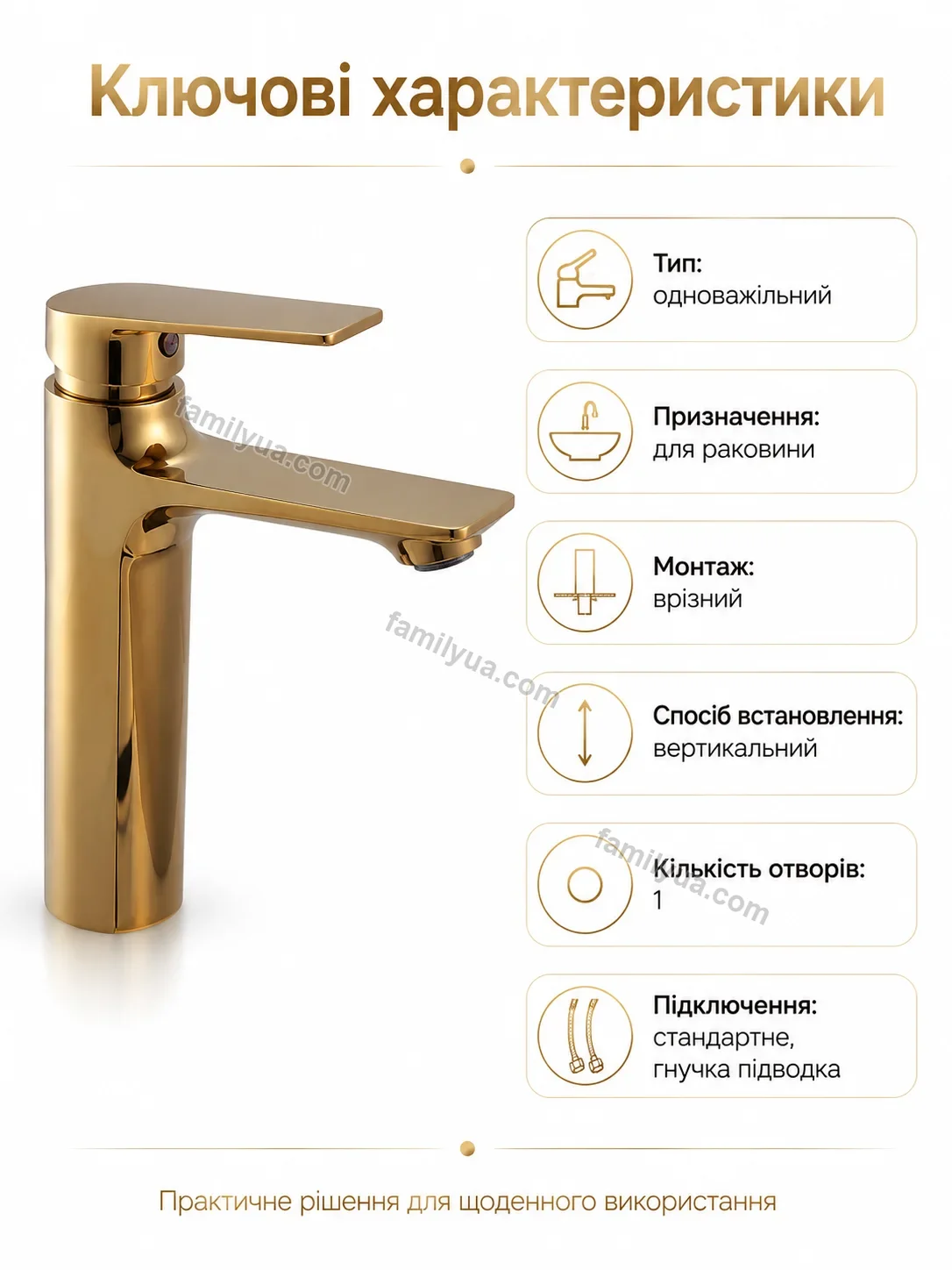 ✨ Смель для раковины однорычажный Mira Fresh Soft