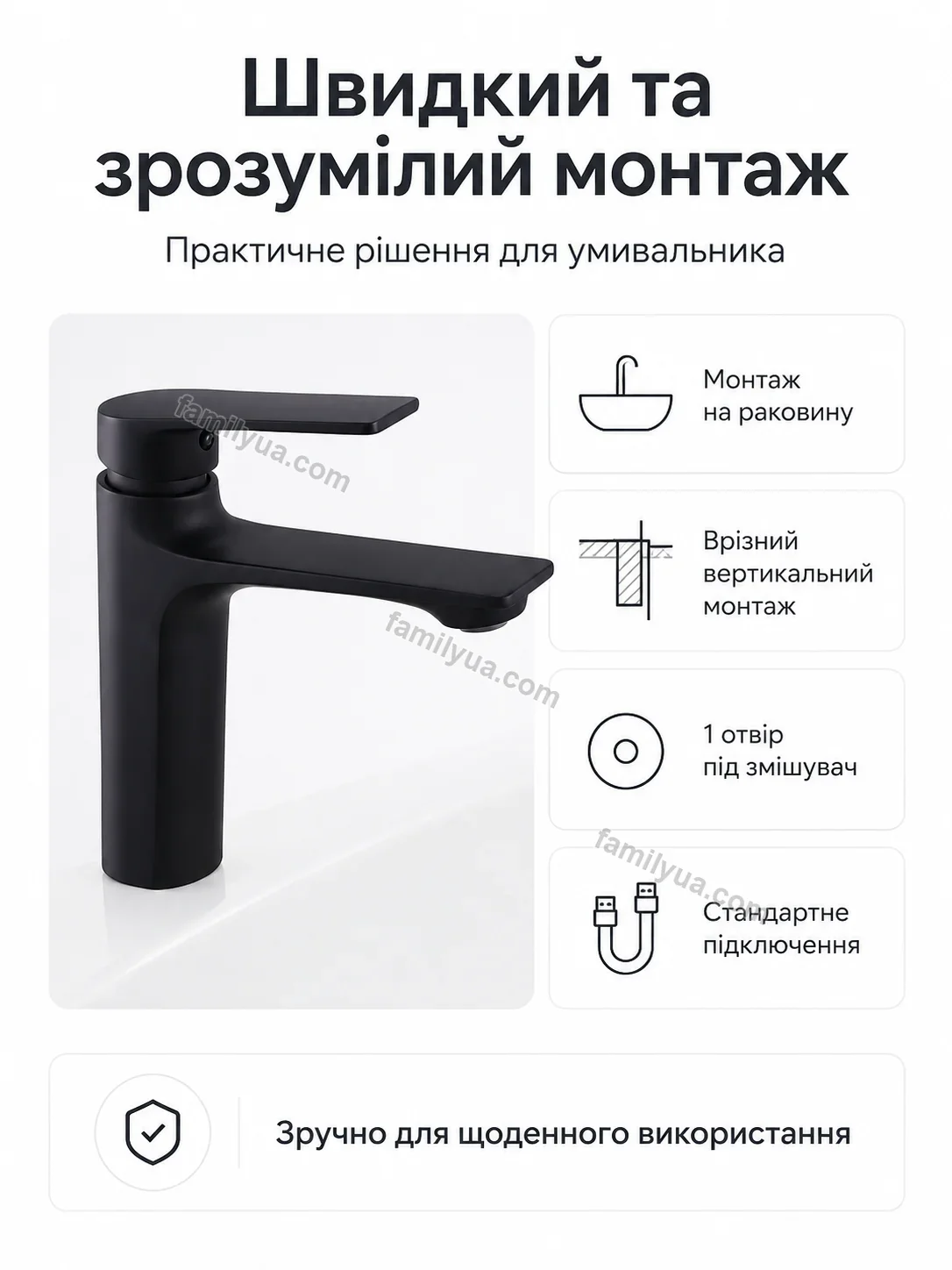 ✨ Смель для раковины однорычажный Vira Easy Soft - використання