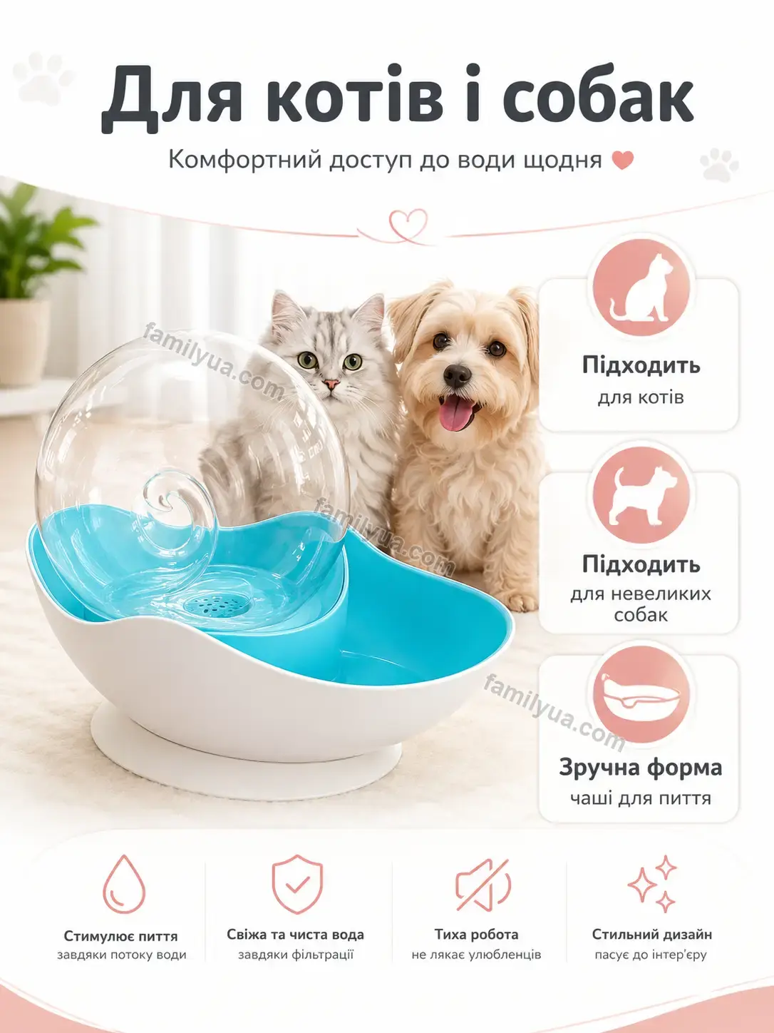 ✨ Поїлка для собак Zorya Mini Urban - фото