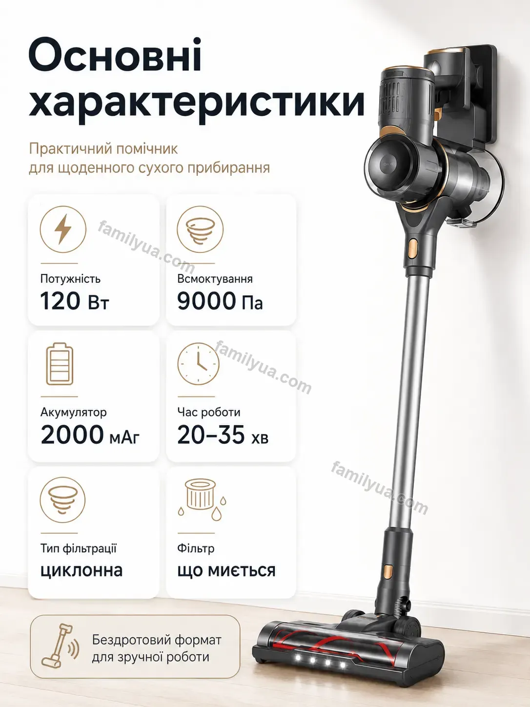 🧹 Пилосос Sonia Fresh Calm - деталі