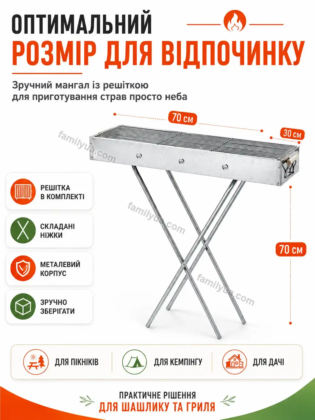 ✨ Мангал Zorya Easy Bright - використання