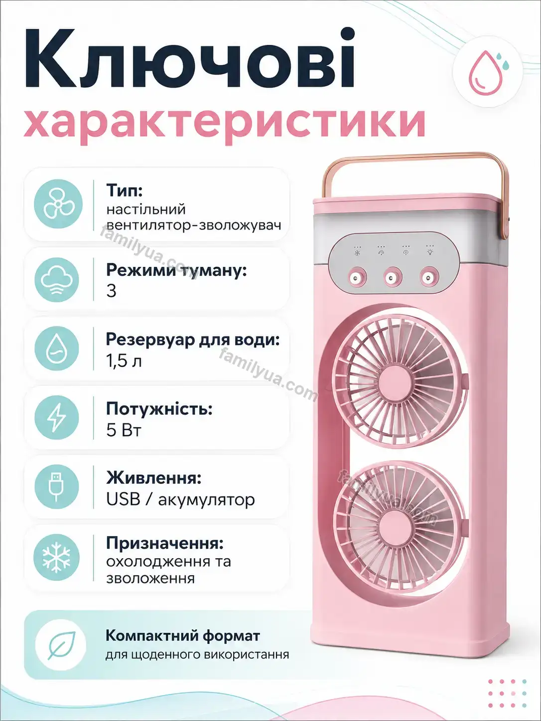 ✨ Вентилятор Zorya Easy Soft - фото