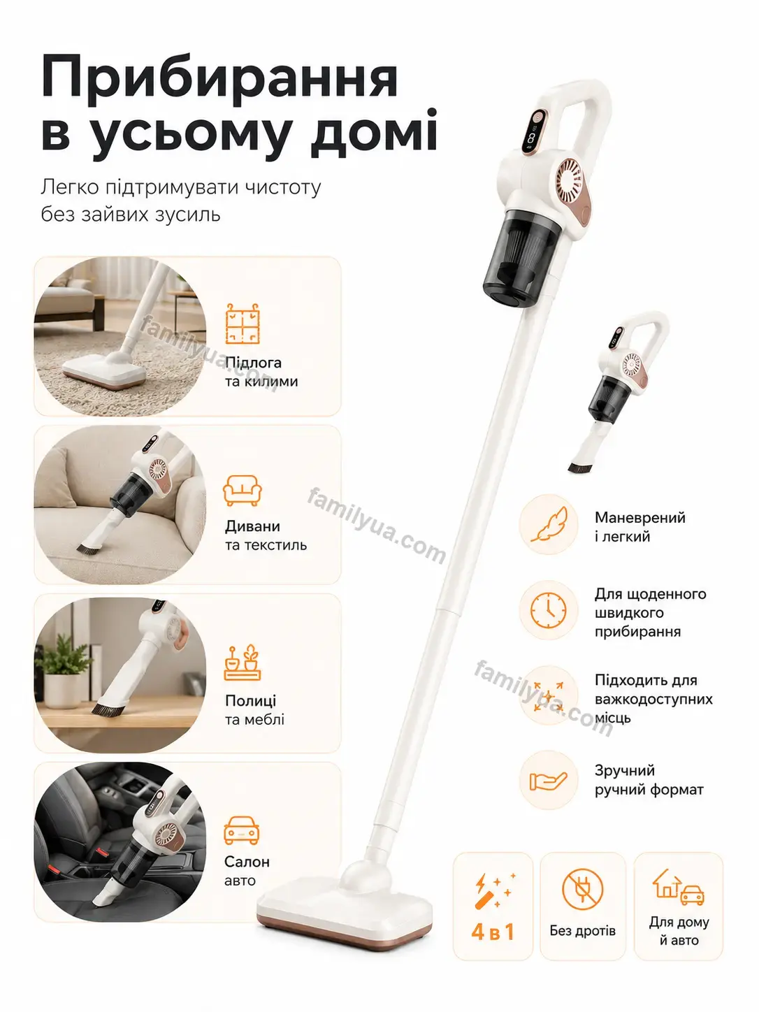 🧹 Пилосос Lagom Lite Soft - деталі