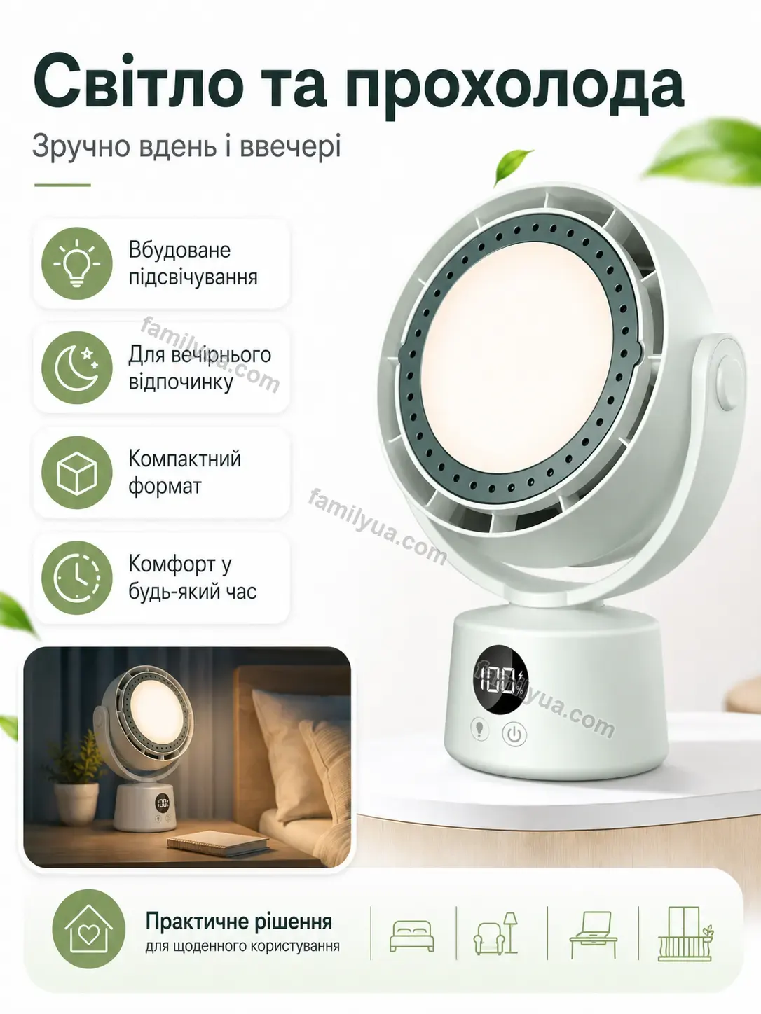 ✨ Вентилятор Zorya Lite Urban - фото