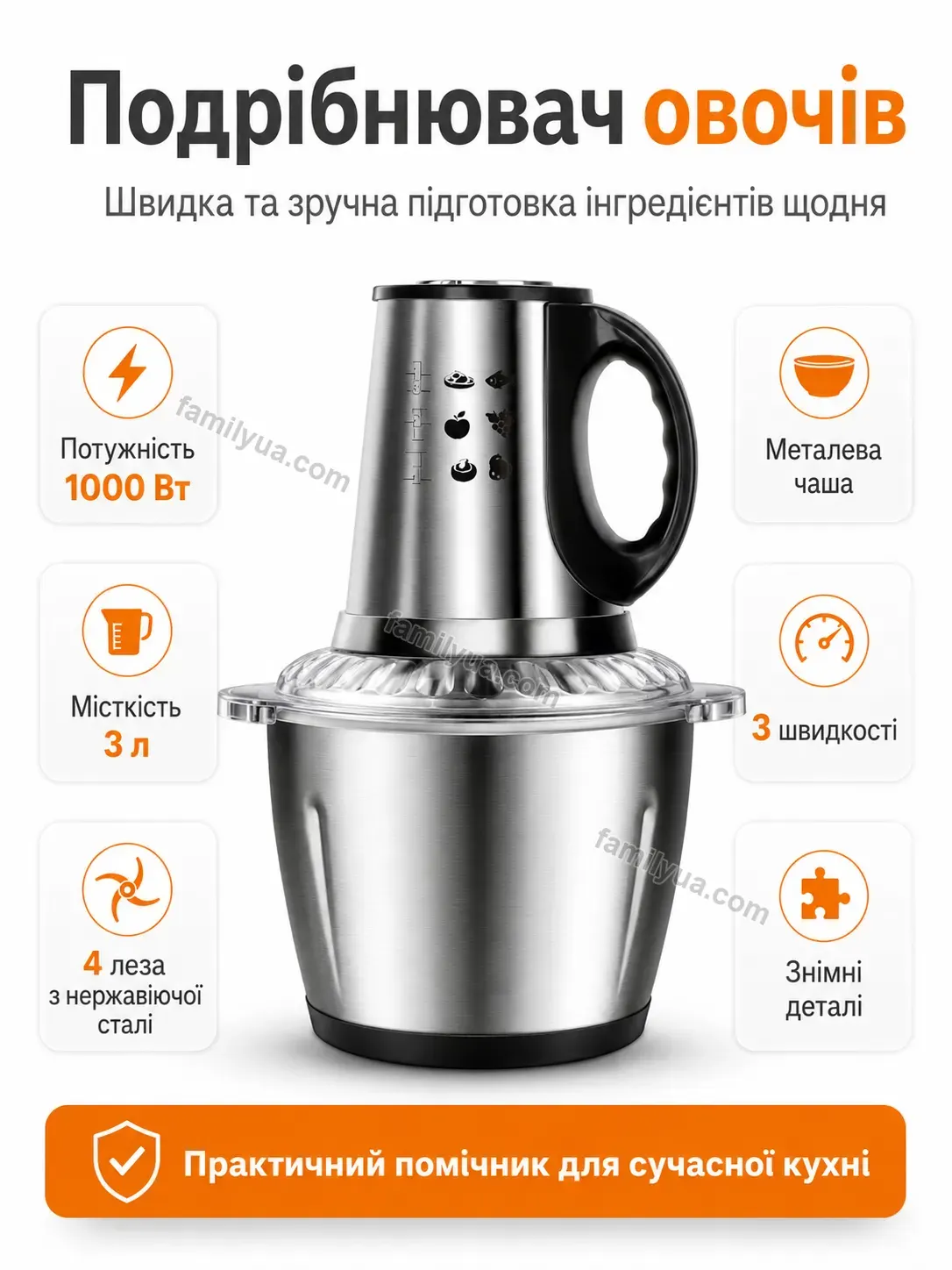 ✨ Подрібнювач овочів Sunny Mini Urban