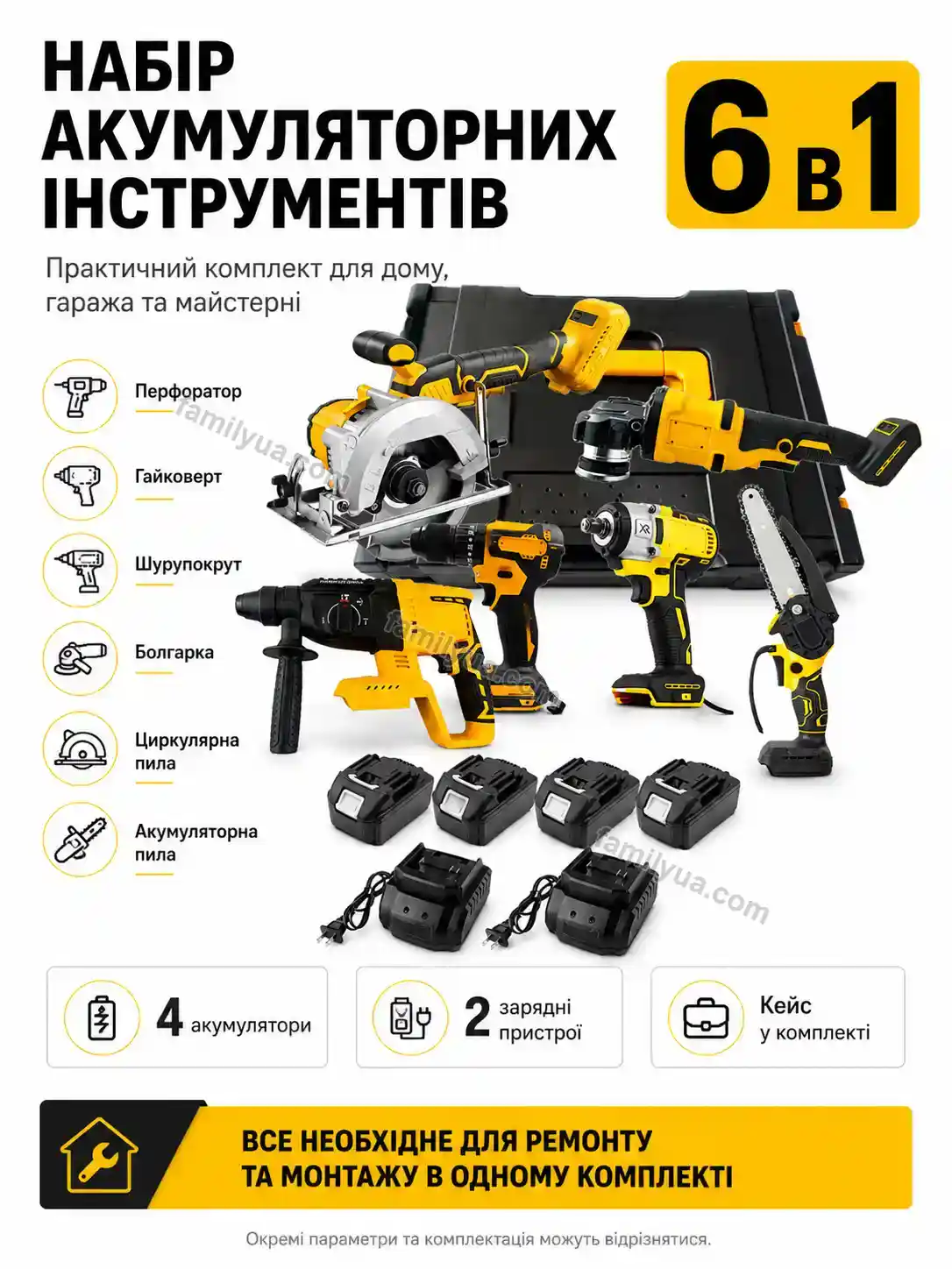 Набір акумуляторних інструментів Vira Lite Calm
