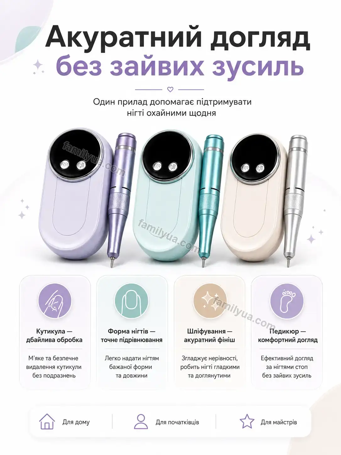 ✨ Фрезер для манікюру Lagom Plus Soft - деталі
