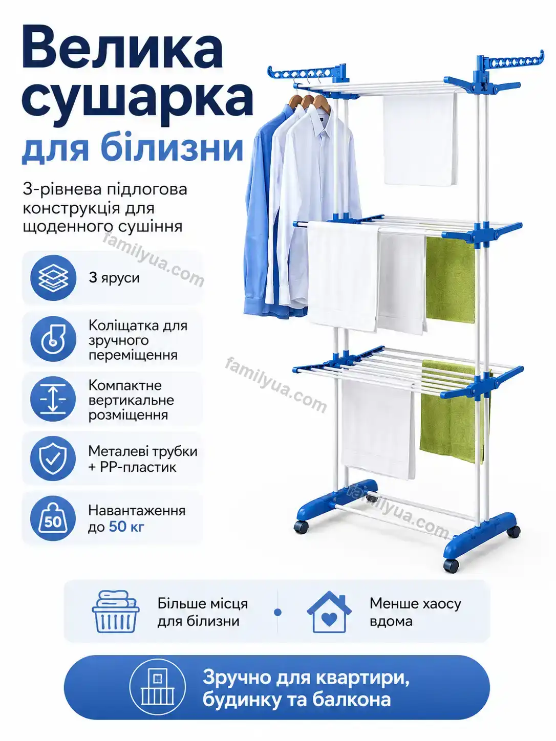 ✨ Сушарка для білизни Mira Wave Soft