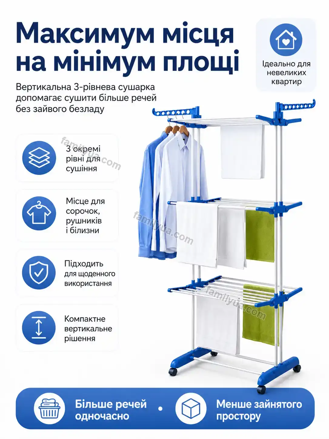 ✨ Сушарка для білизни Mira Wave Soft