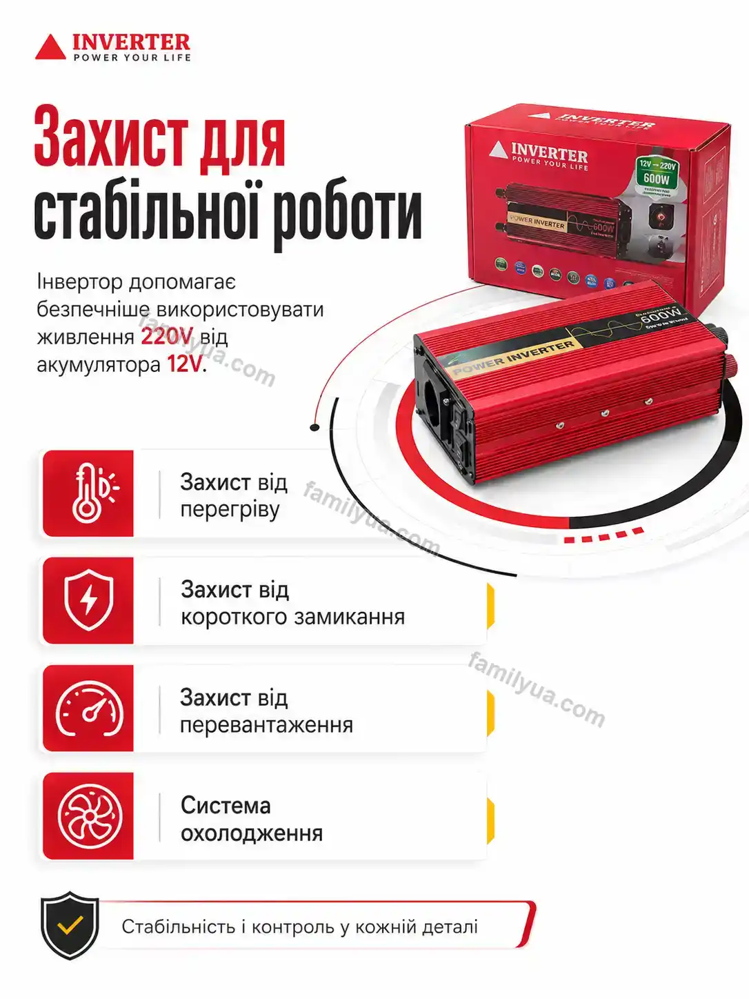 ✨ ⚡ інвертор Zorya Fresh Bright - деталі