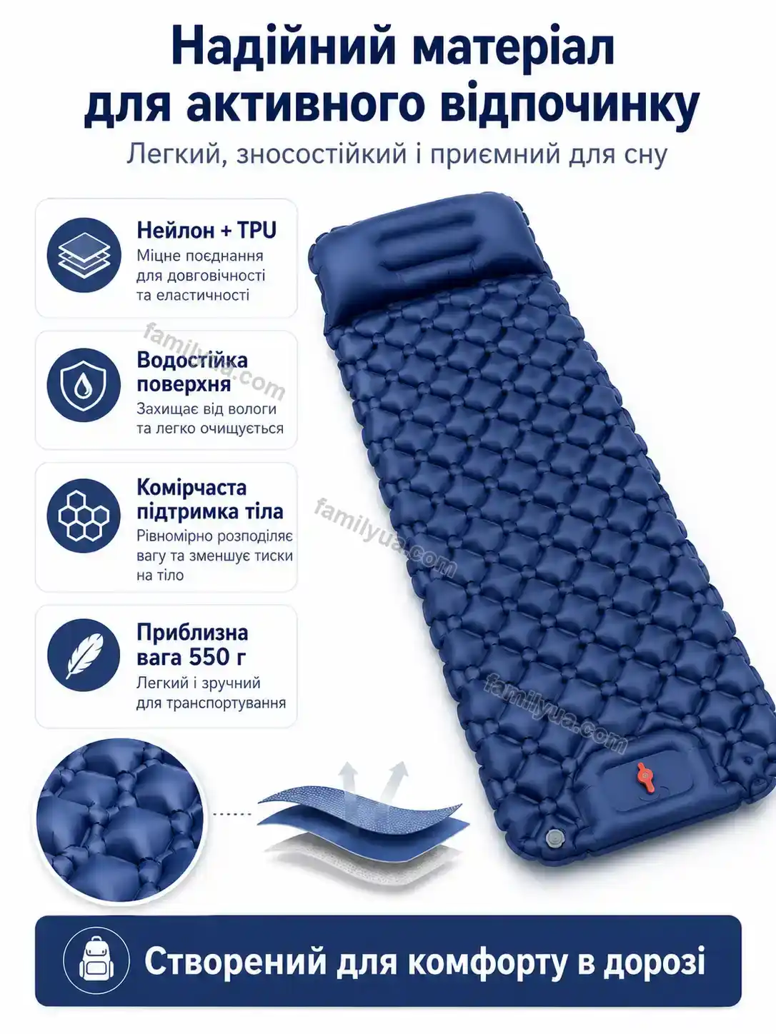 ✨ ️ надувний матрац з подушками та вбудованим насосом Vira Plus Bright - використання