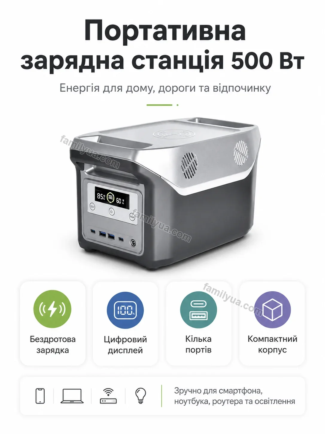✨ Зарядна станція Joyvia Fresh Bright