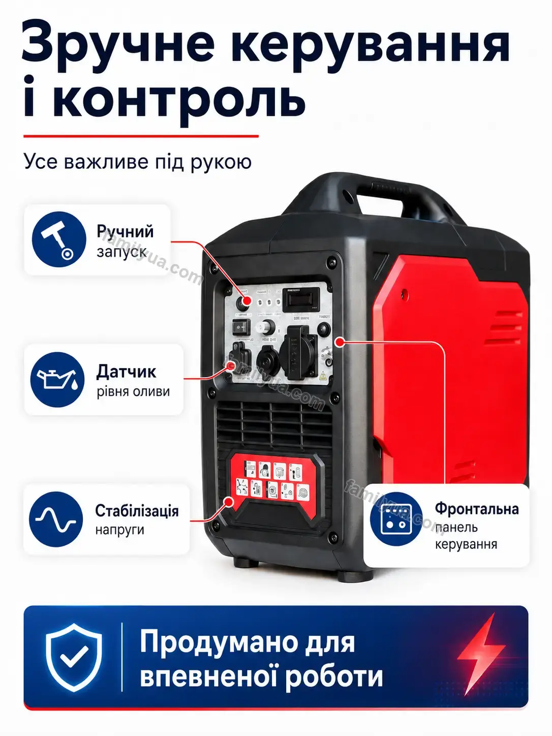 ✨ ⚡ інверторний генератор 2000 вт Sonia Lite Calm - фото