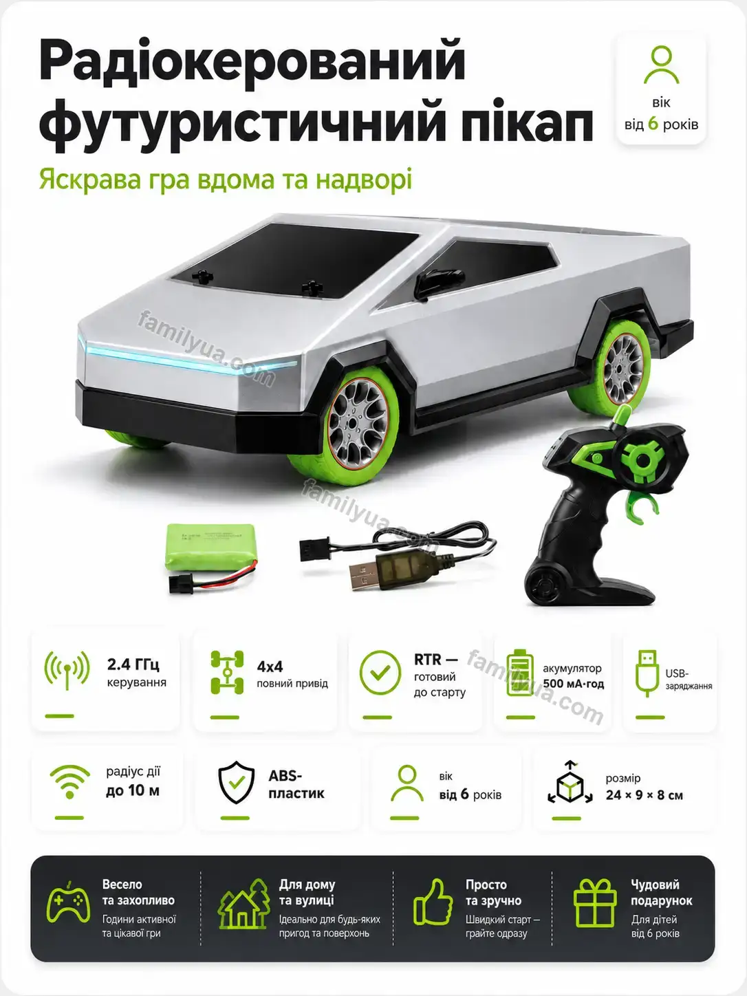 Машинка на радіокеруванні SpeedFox Zorya Home Calm
