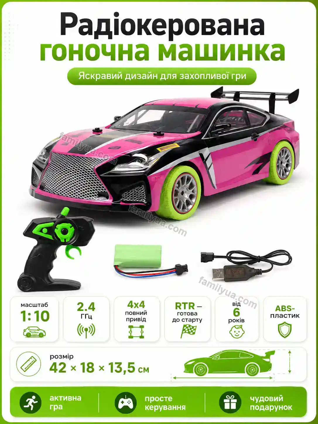 Машинка на радіокеруванні DriftJoy Frost Ruta Home Calm