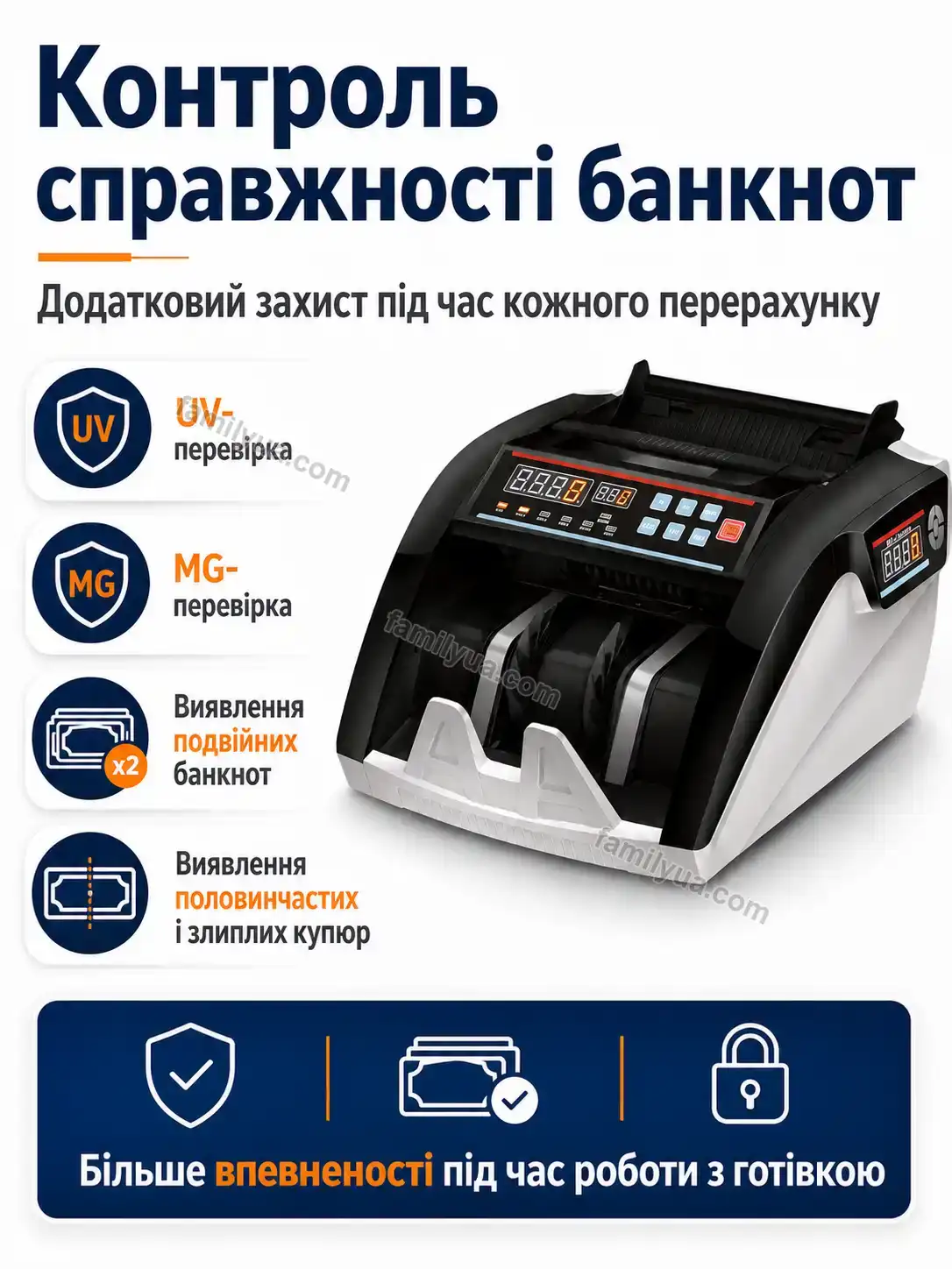 💵 Лічильна машинка для грошей 5800 Dobra Fresh Calm - деталі