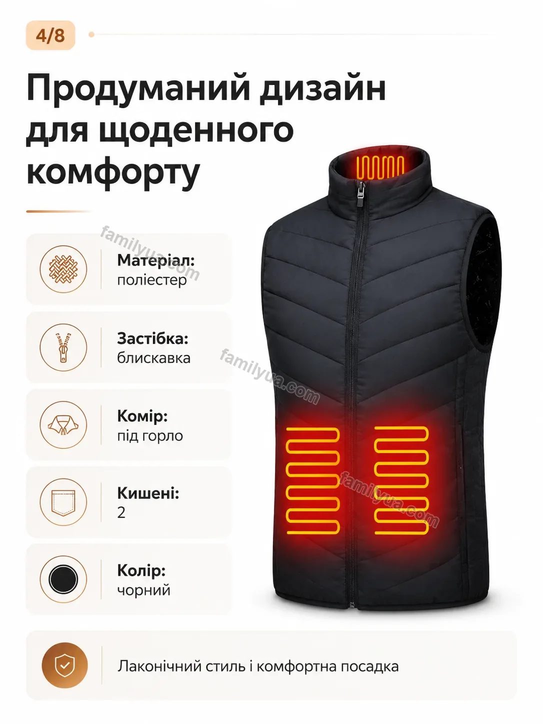 ✨ Жилет з підігрівом , розмір Svitlo Plus Bright - використання