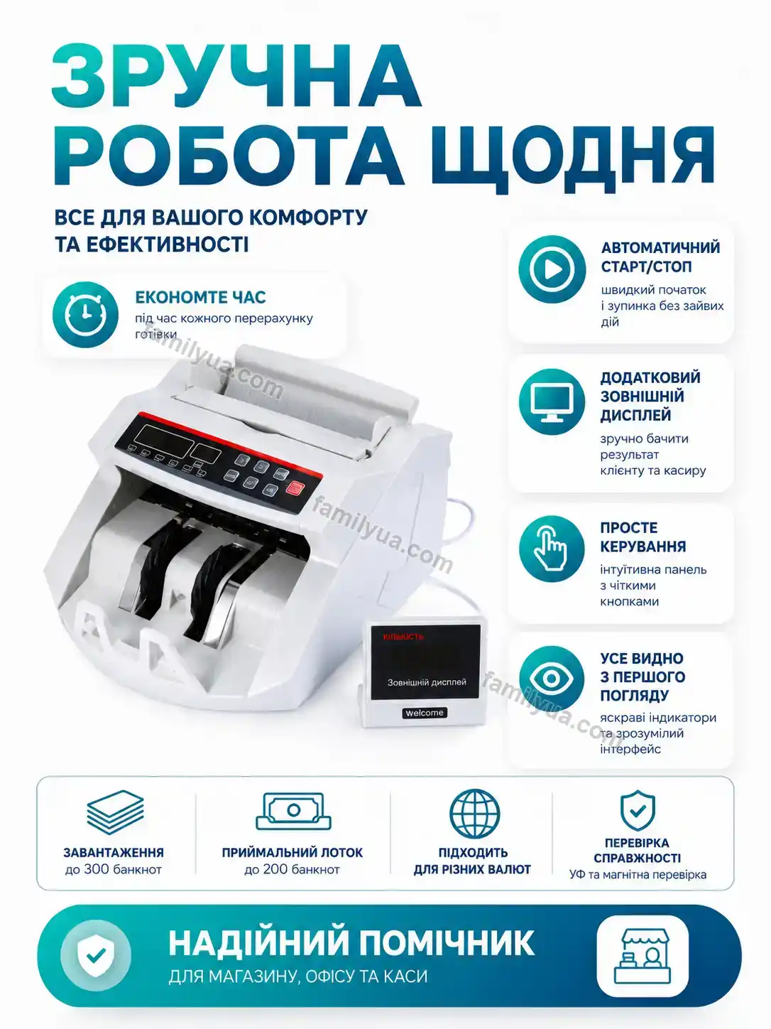 💵 Лічильна машинка для грошей, модель 2108 Ruta Fresh Calm - фото