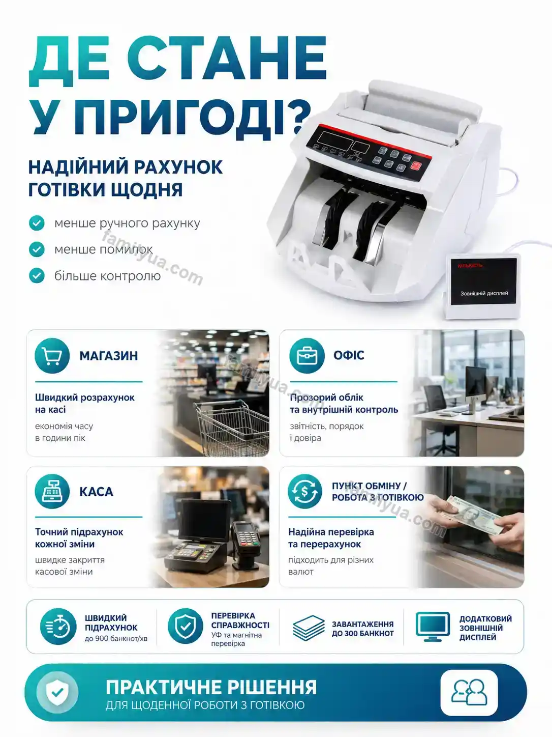 💵 Лічильна машинка для грошей, модель 2108 Ruta Fresh Calm - фото