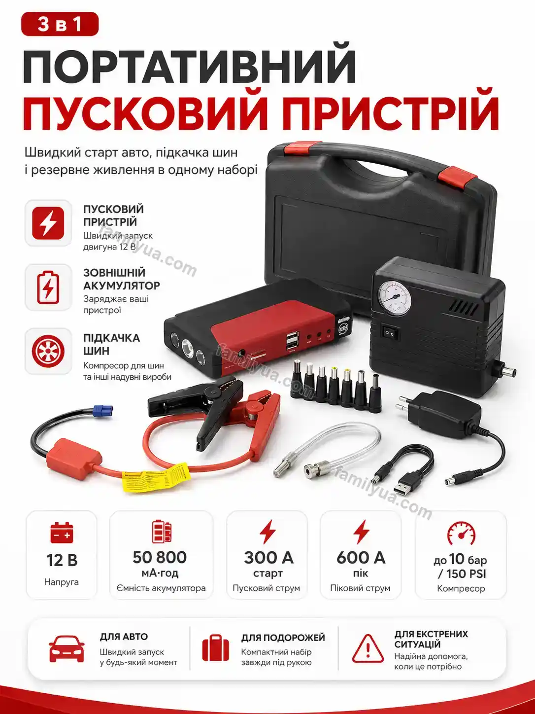 ✨ Портативний стартер , пусковий пристрій 50800 Joyvia Easy Calm
