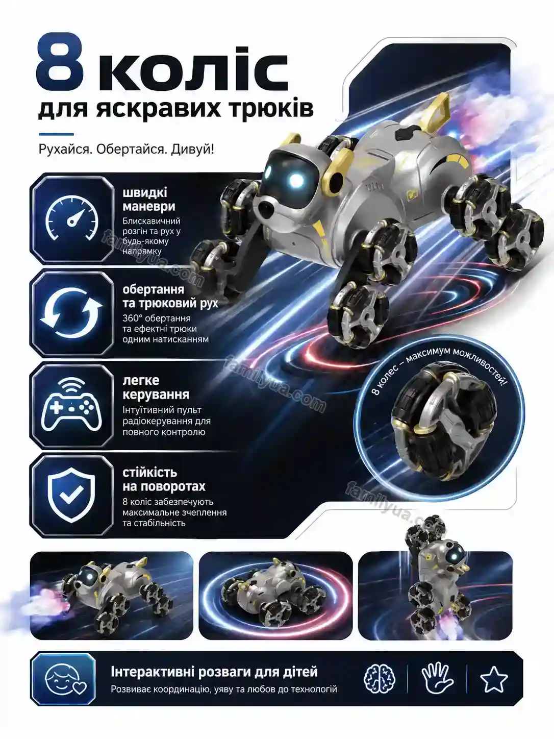 ✨ Радіокерована іграшка Comfy Wave Bright