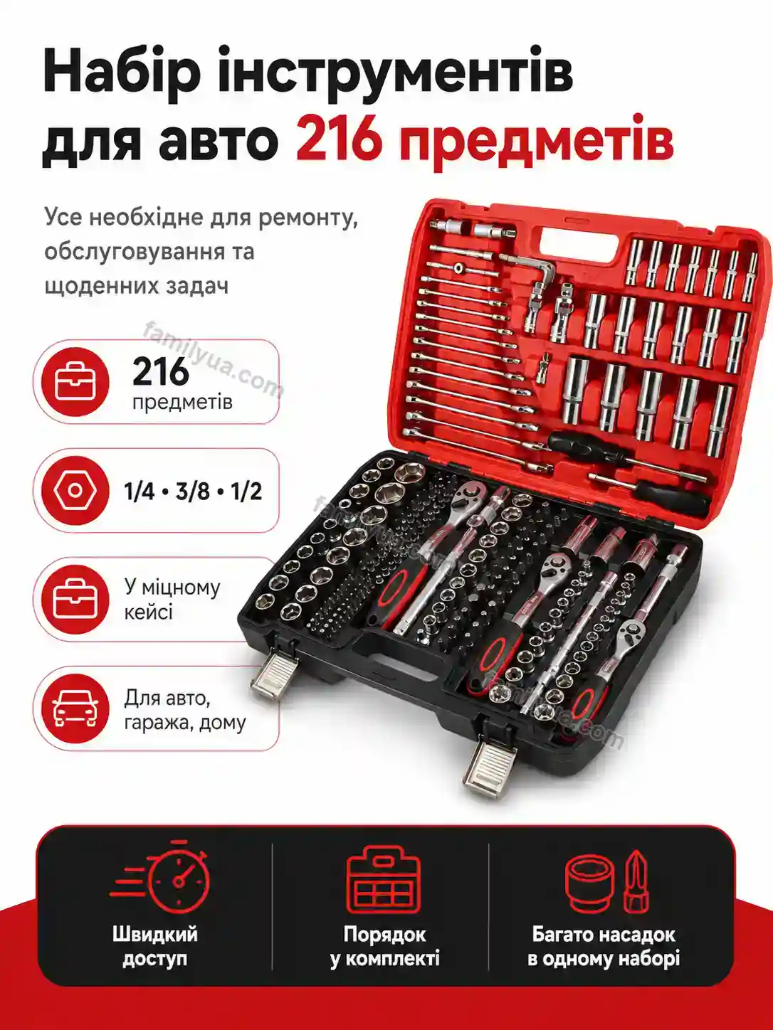 Автомобільний набір інструментів RoadCraft Tysa Go Calm