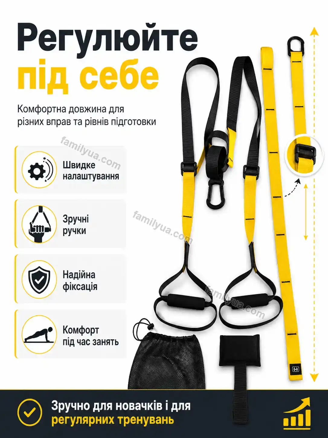 ✨ Тренувальні петлі для фітнесу та йоги Lagom Mini Bright - деталі