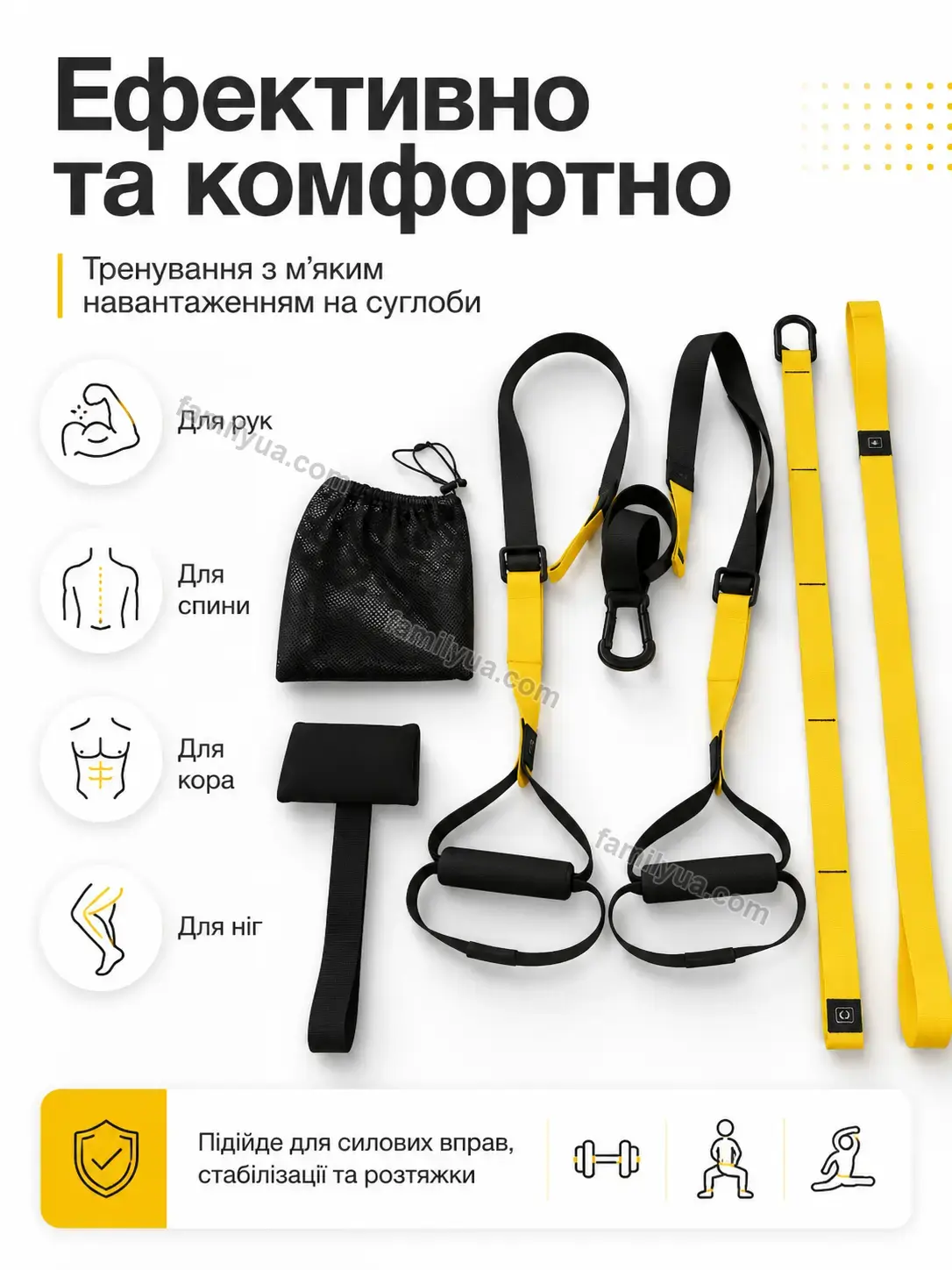 ✨ Тренувальні петлі для фітнесу та йоги Lagom Mini Bright - фото