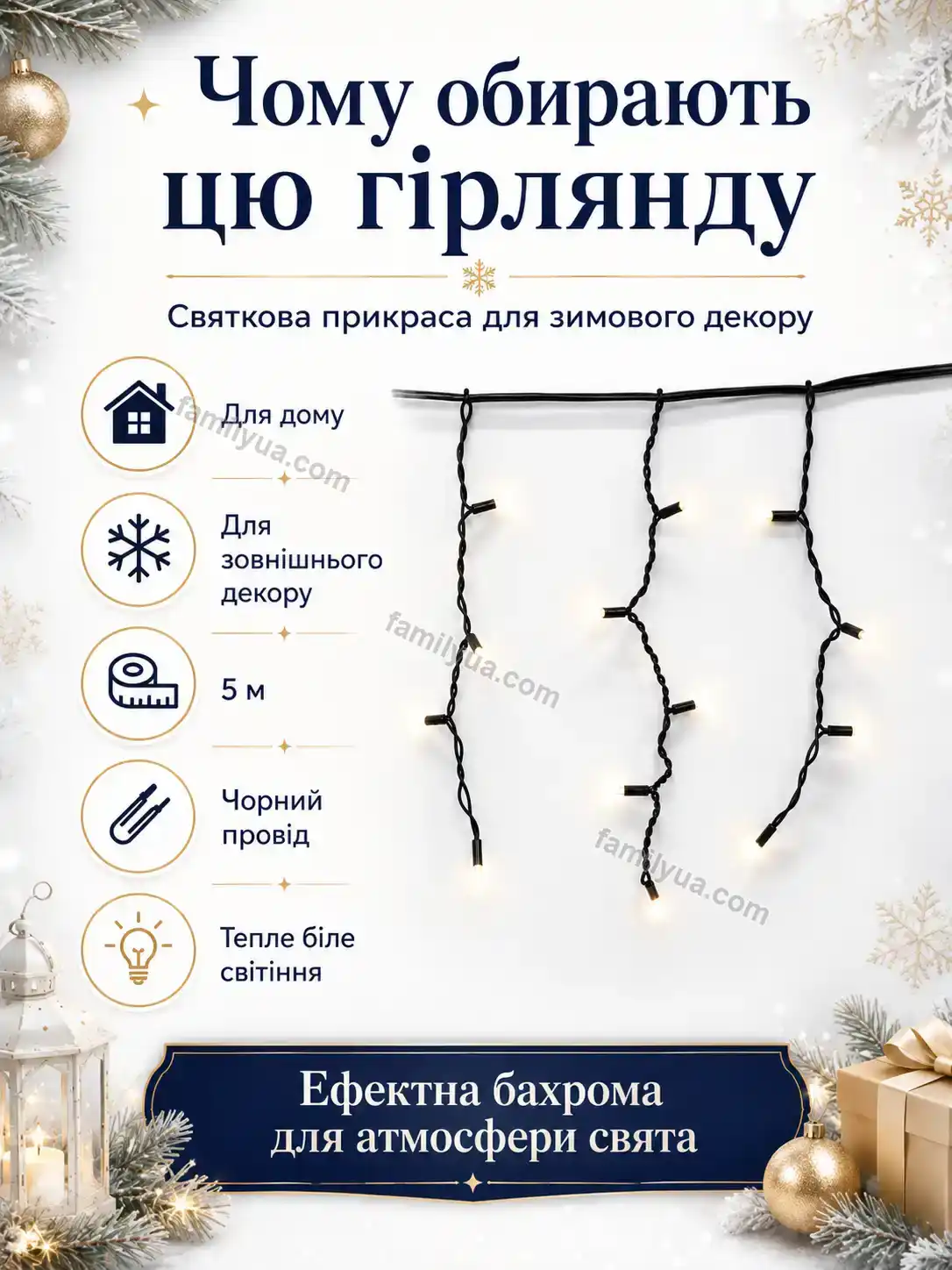 ✨ Гірлянда Tysa Care Urban - деталі