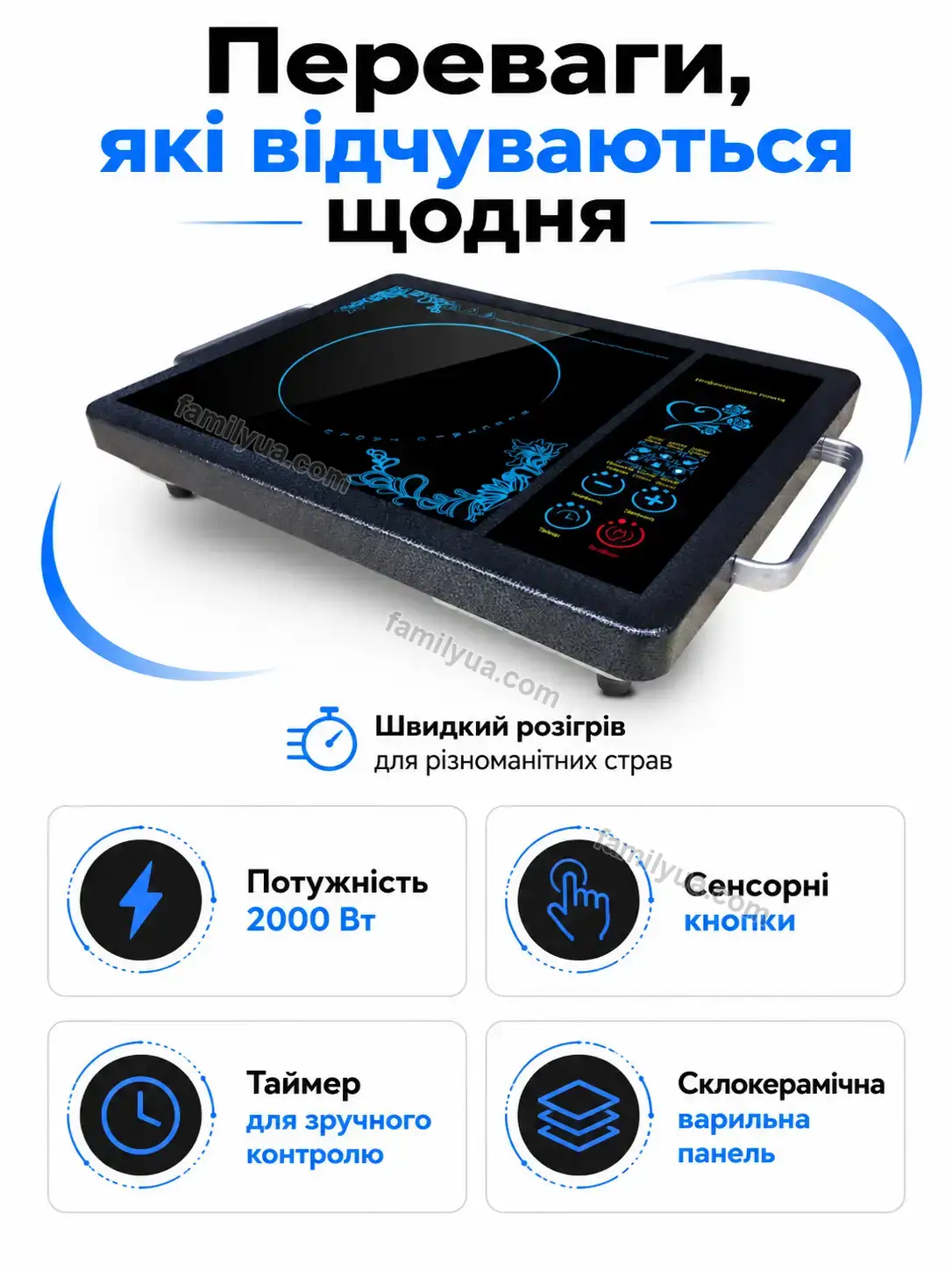 ✨ Плита інфрачервона кф. вт. Mellow Plus Urban