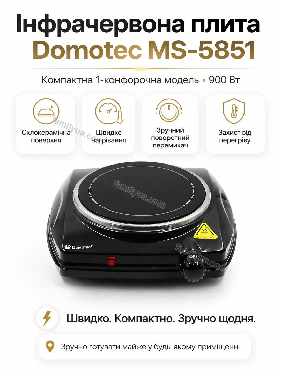 ✨ Плита інфрачервона кф. вт. Mira Mini Urban