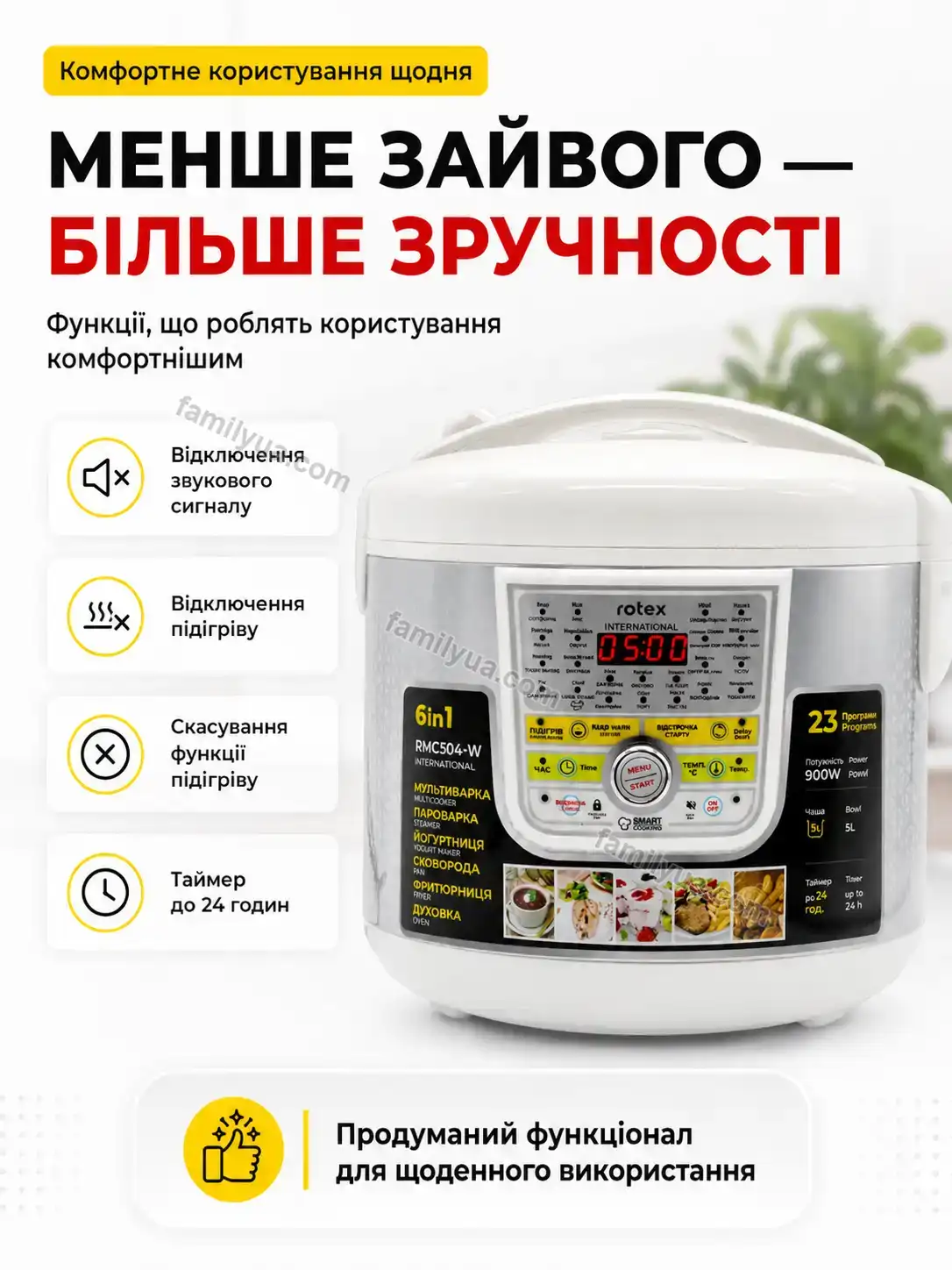 ✨ Мультиварка Sonia Lite Bright - використання